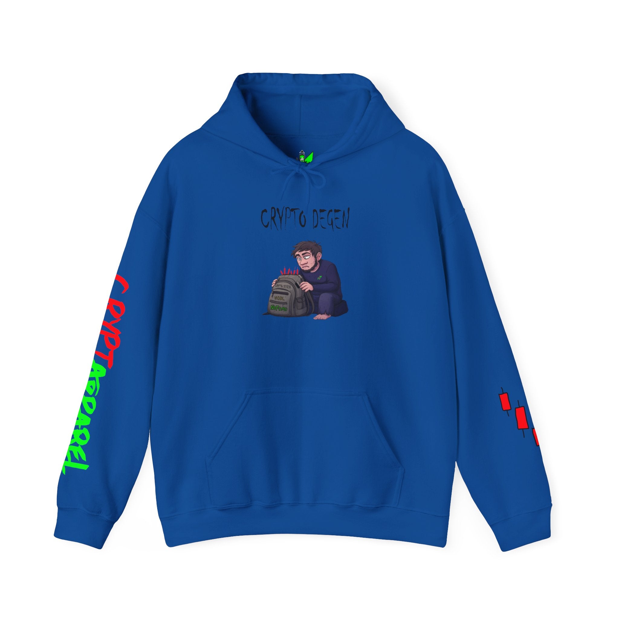 Crypto Degen Hoodie — Crypt Apparel Graphic Pullover