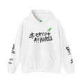 Black & White Crypto Collage Hoodie | Crypt Apparel Graphic Sweatshirt