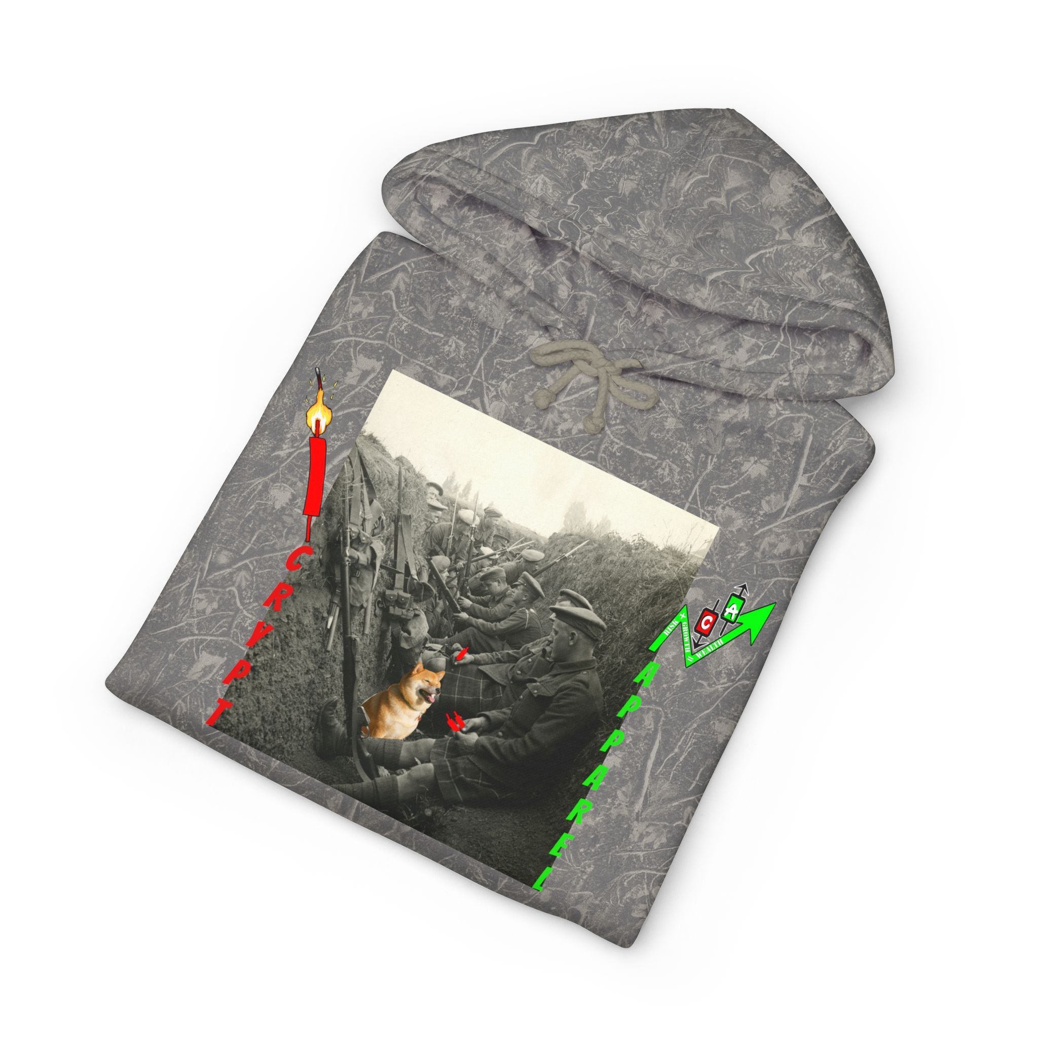 The Trenches Hoodie — 'Crypt Apparel' Graphic Hooded Sweatshirt