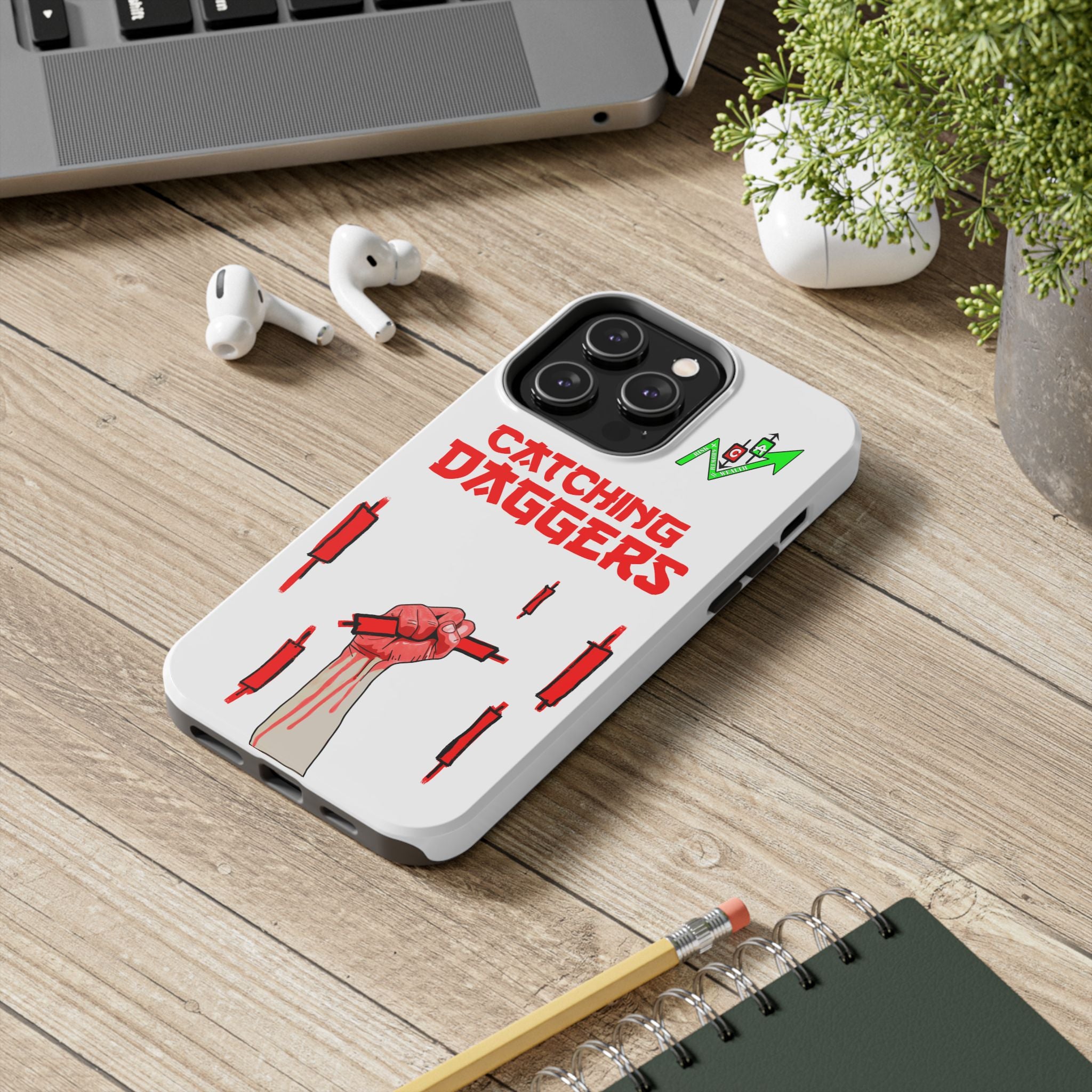 Catching Daggers Tough Phone Case — Crypt Apparel Graphic Protective Cover