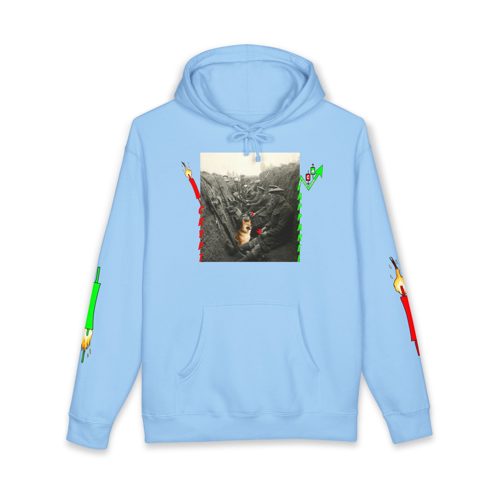 The Trenches Hoodie — 'Crypt Apparel' Graphic Hooded Sweatshirt
