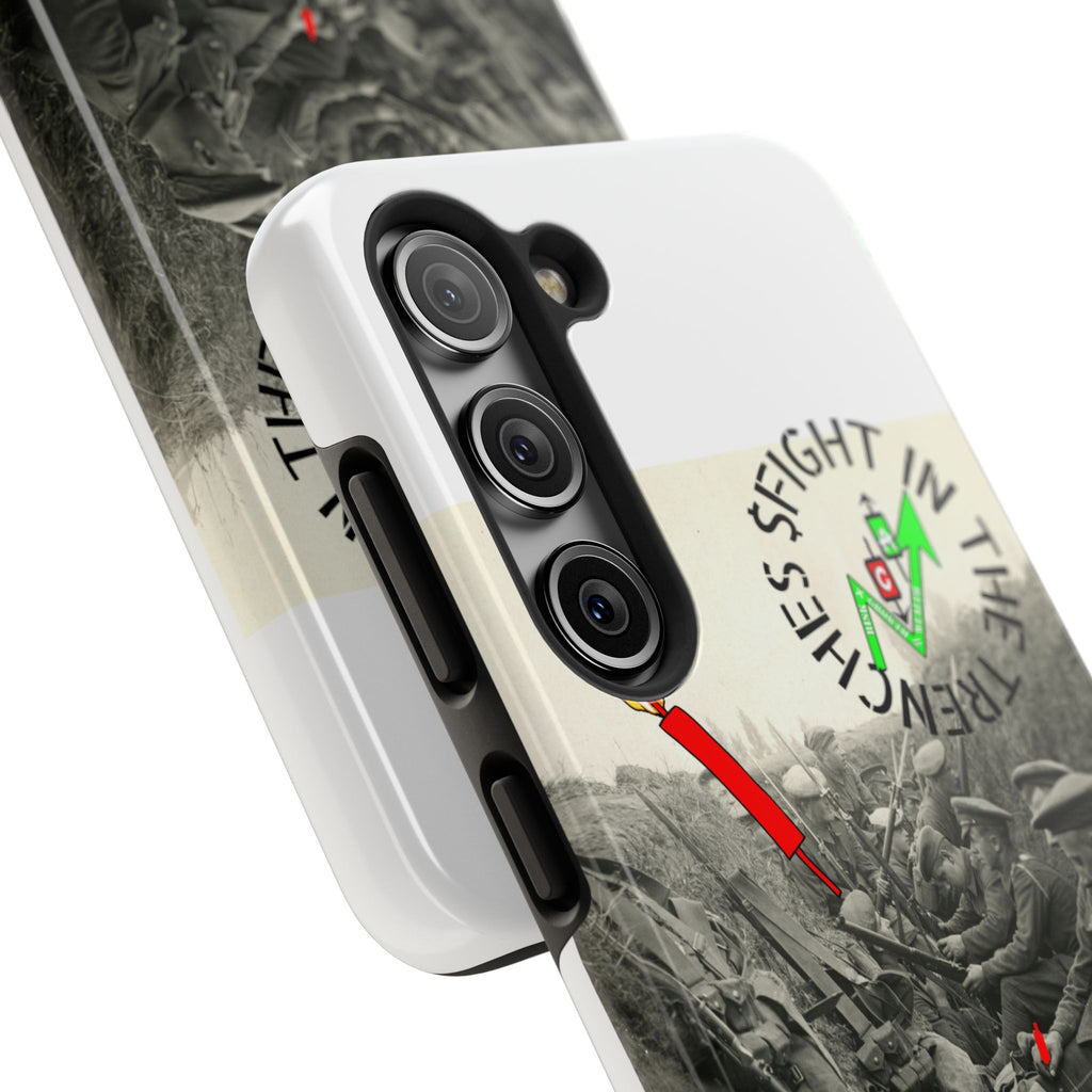 The Trenches Tough Phone Case — Crypt Apparel Trench Dog & Candle Design