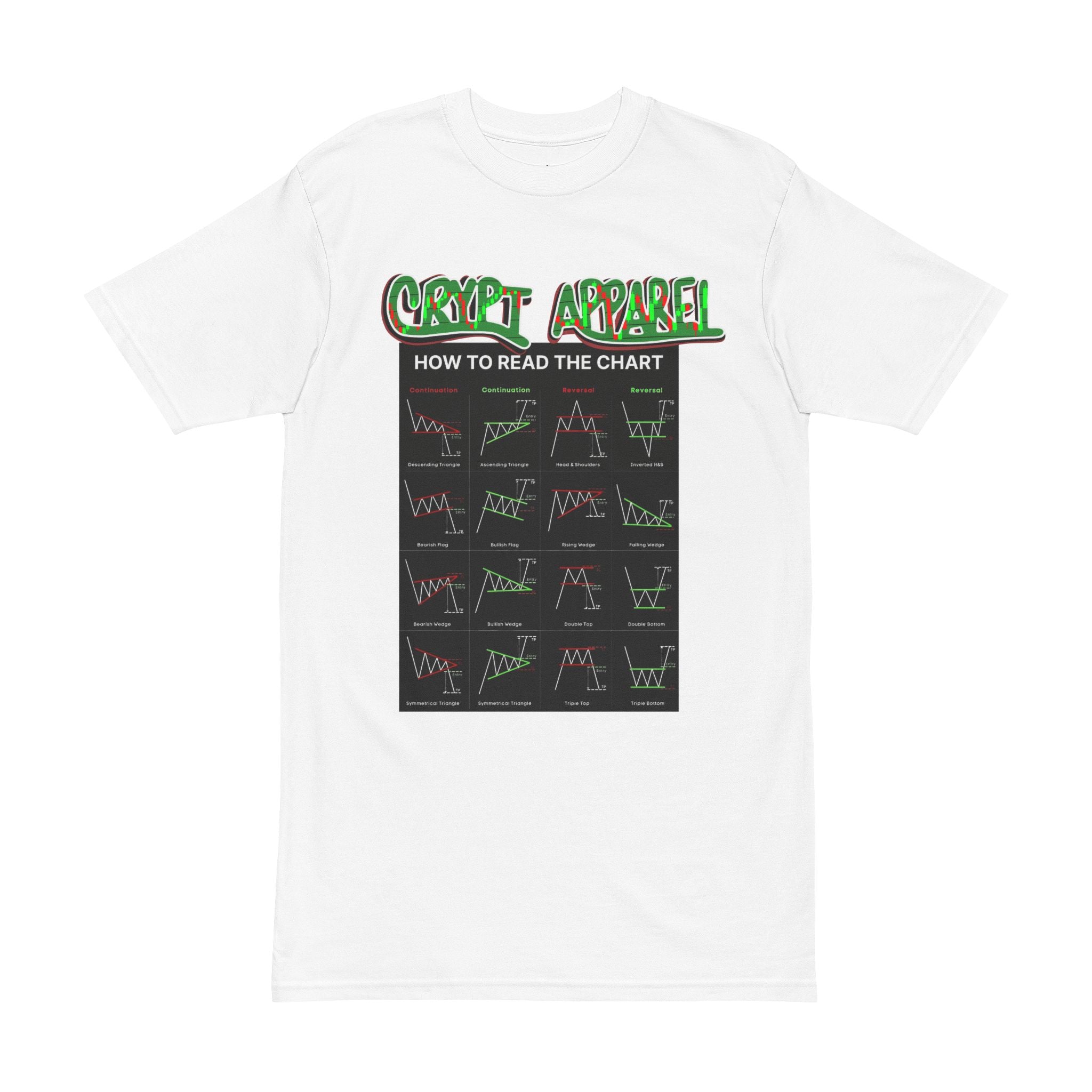 Charted Tee — Crypt Apparel Cryptocurrency Trading Shirt
