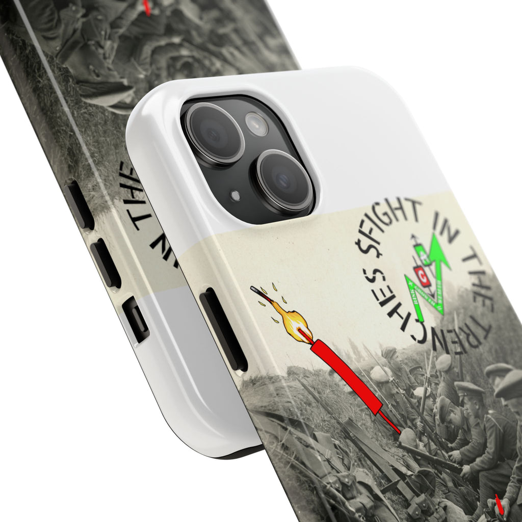 The Trenches Tough Phone Case — Crypt Apparel Trench Dog & Candle Design