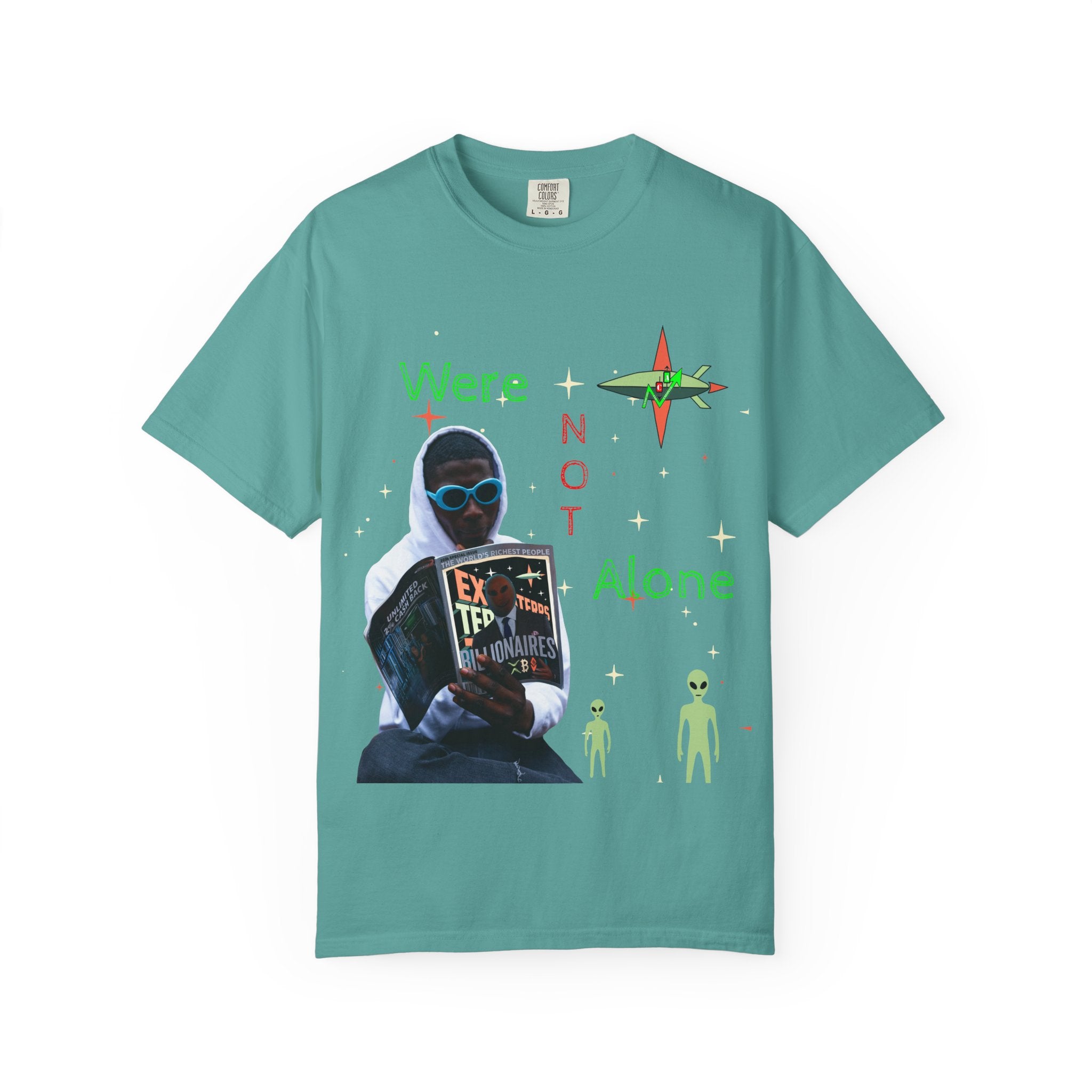 Extraterrestrial Traders Crypto T-Shirt — "We're Not Alone" Alien Graphic Tee