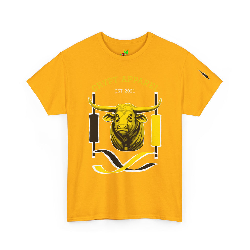 Golden Cross Bull Market Tee — "Crypt Apparel" Crypto Trading Stock Trading T-Shirt
