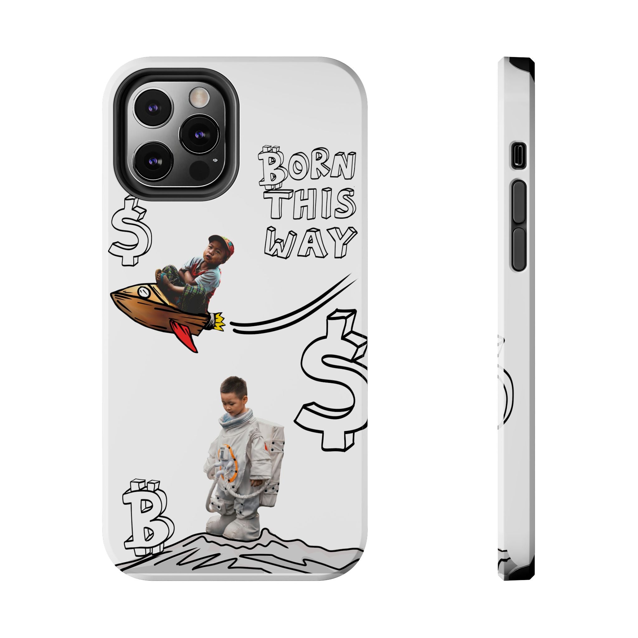 Born This Way Phone Case — "Crypt Apparel" Crypto Protective Case