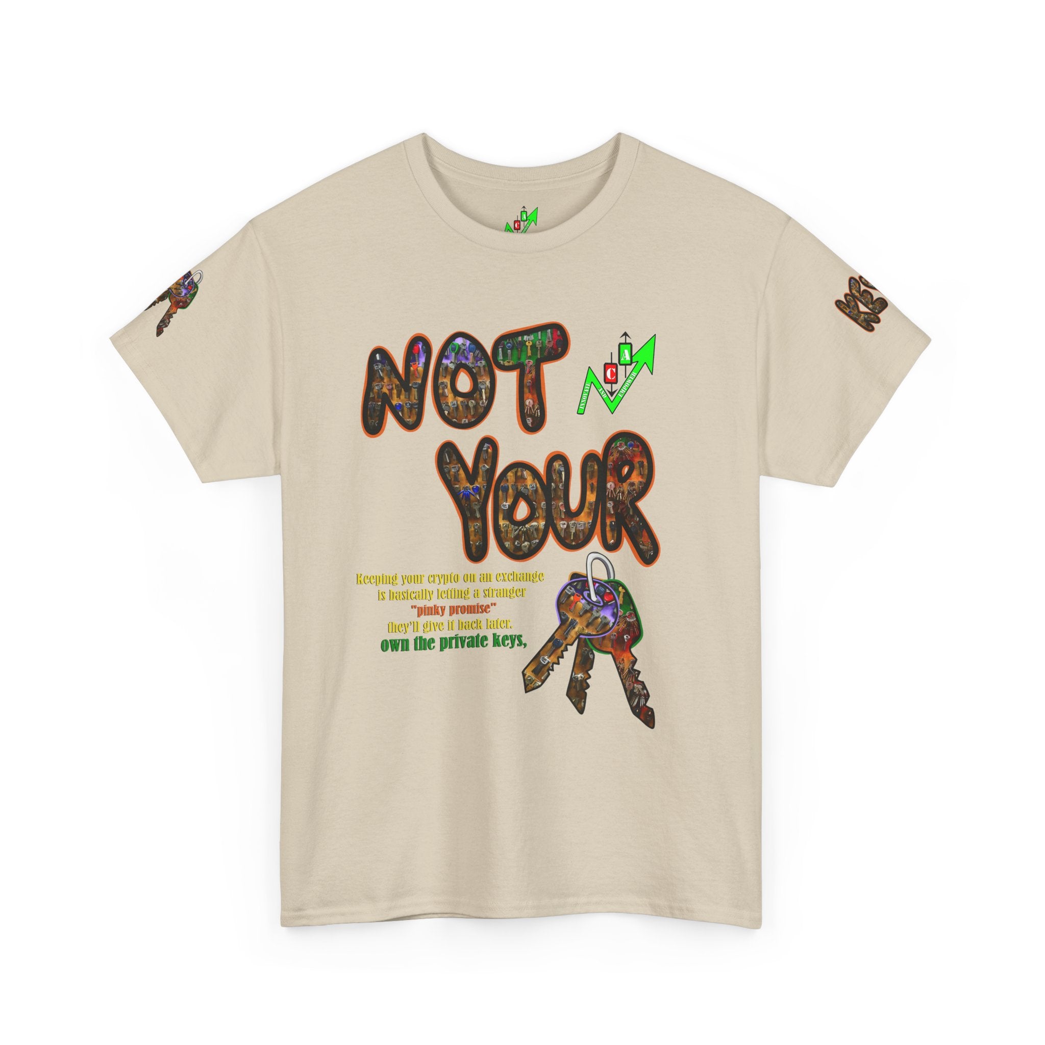 Not Your Keys Graphic Tee — "Crypt Apparel" Statement T-Shirt