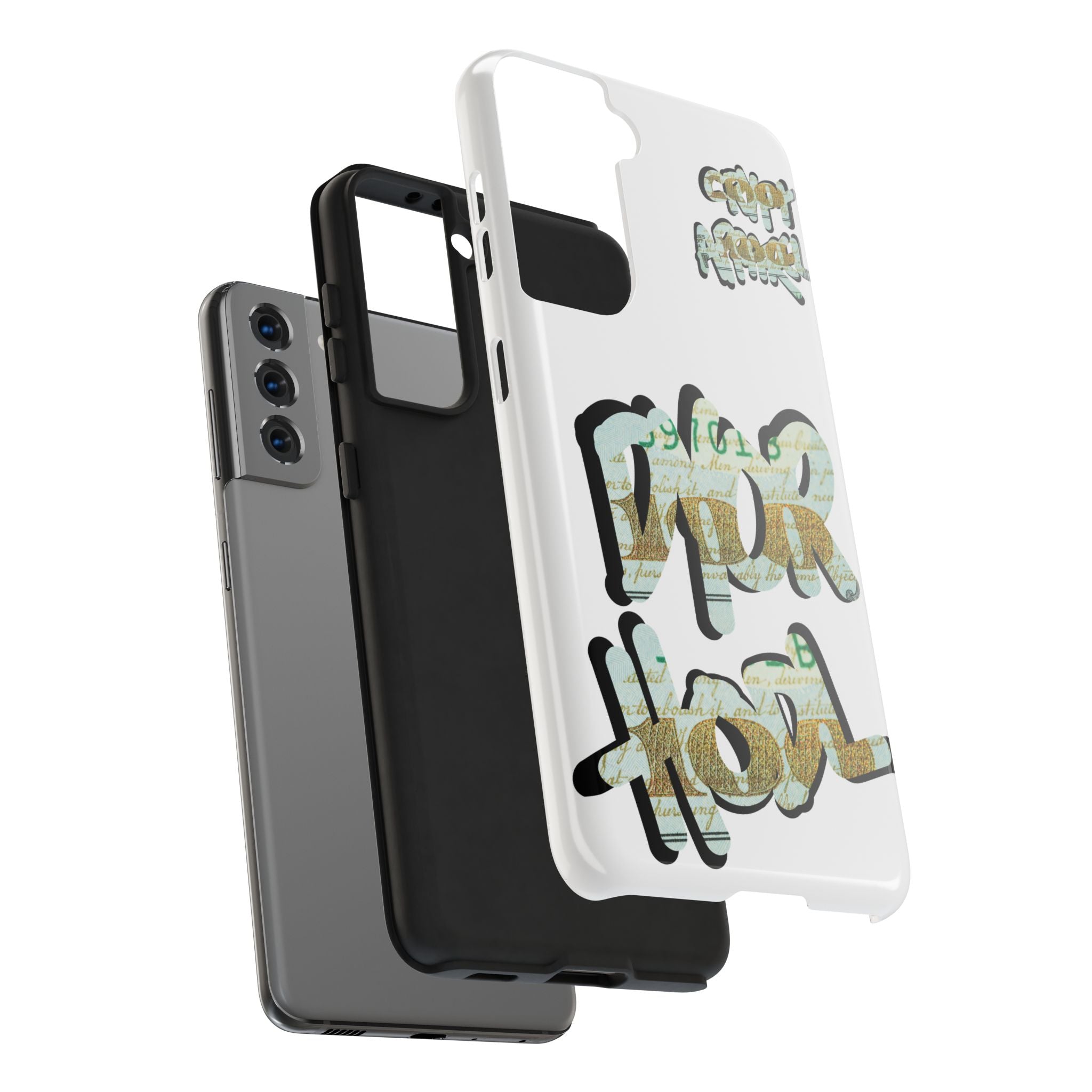 Tough Phone Case — Vintage Money Graffiti "Paper Hodl" Design