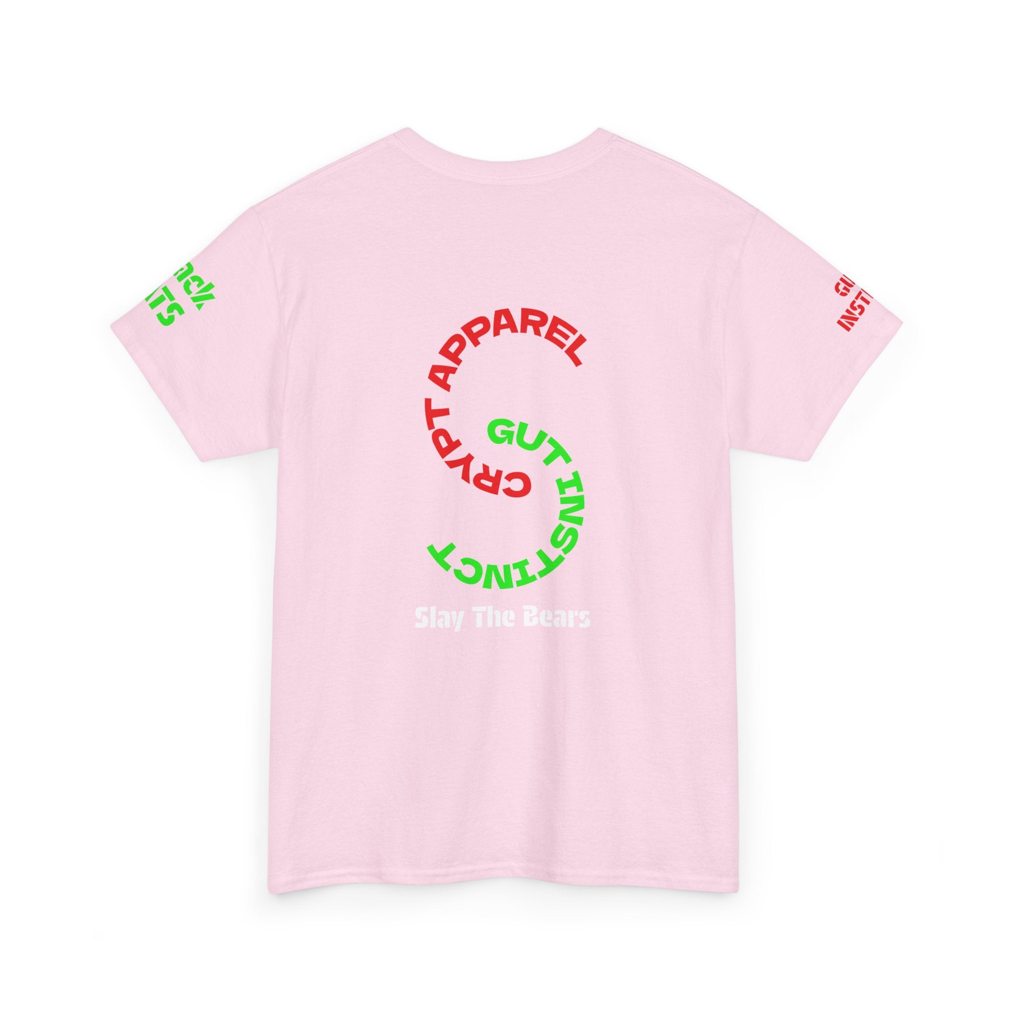 Gut Instinct Bear vs Bull Stock Market T‑Shirt — Crypt Apparel "Slay The Bears" Graphic Tee