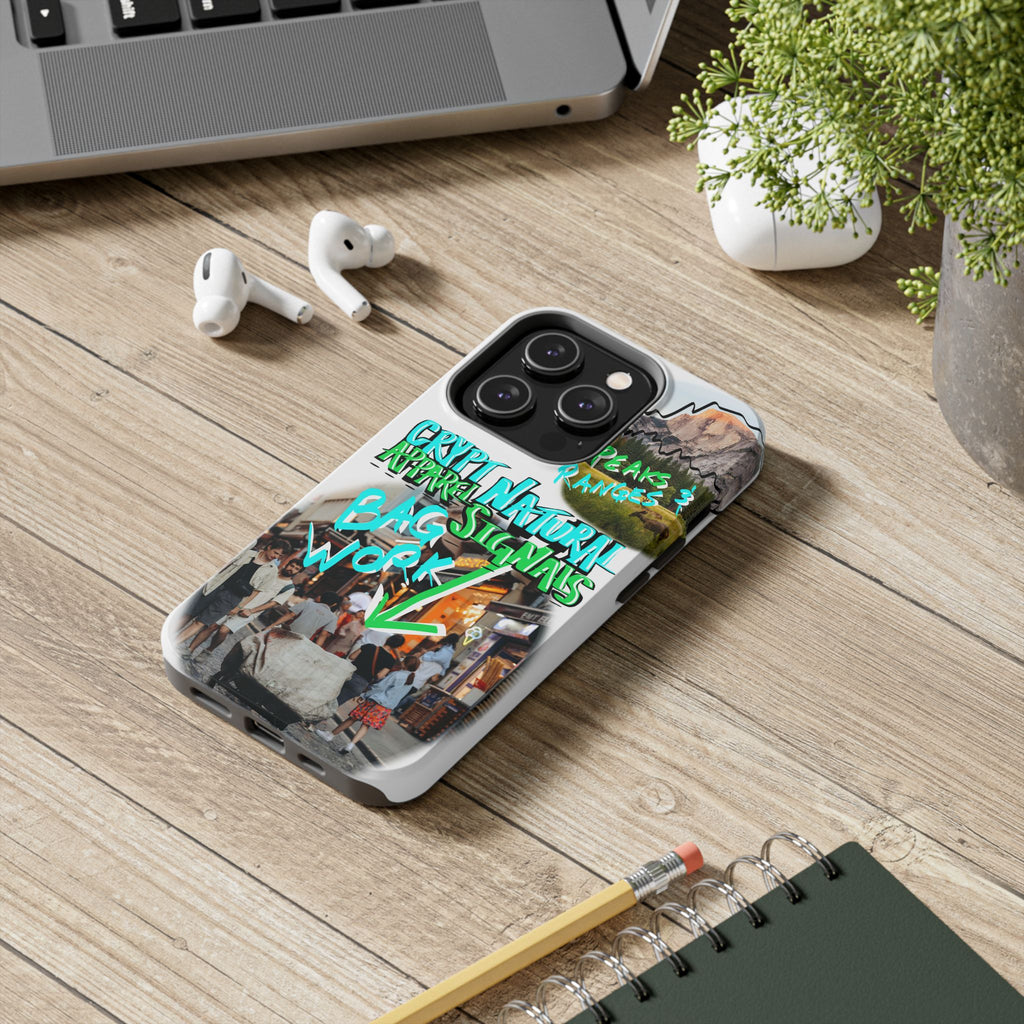 Natural Signals Tough Phone Case — Crypt Apparel Street Collage Design