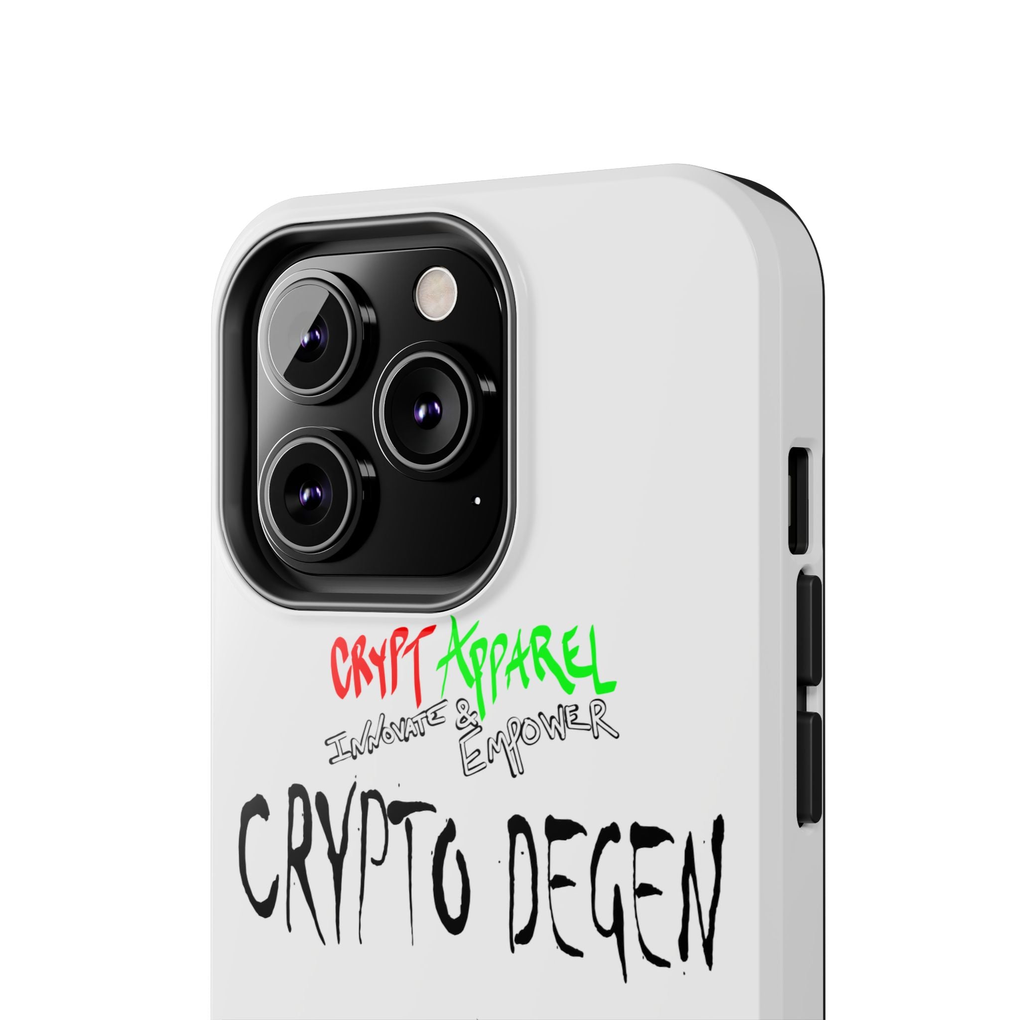 Crypto Degen Tough Phone Case — Cartoon HODL Backpack Design