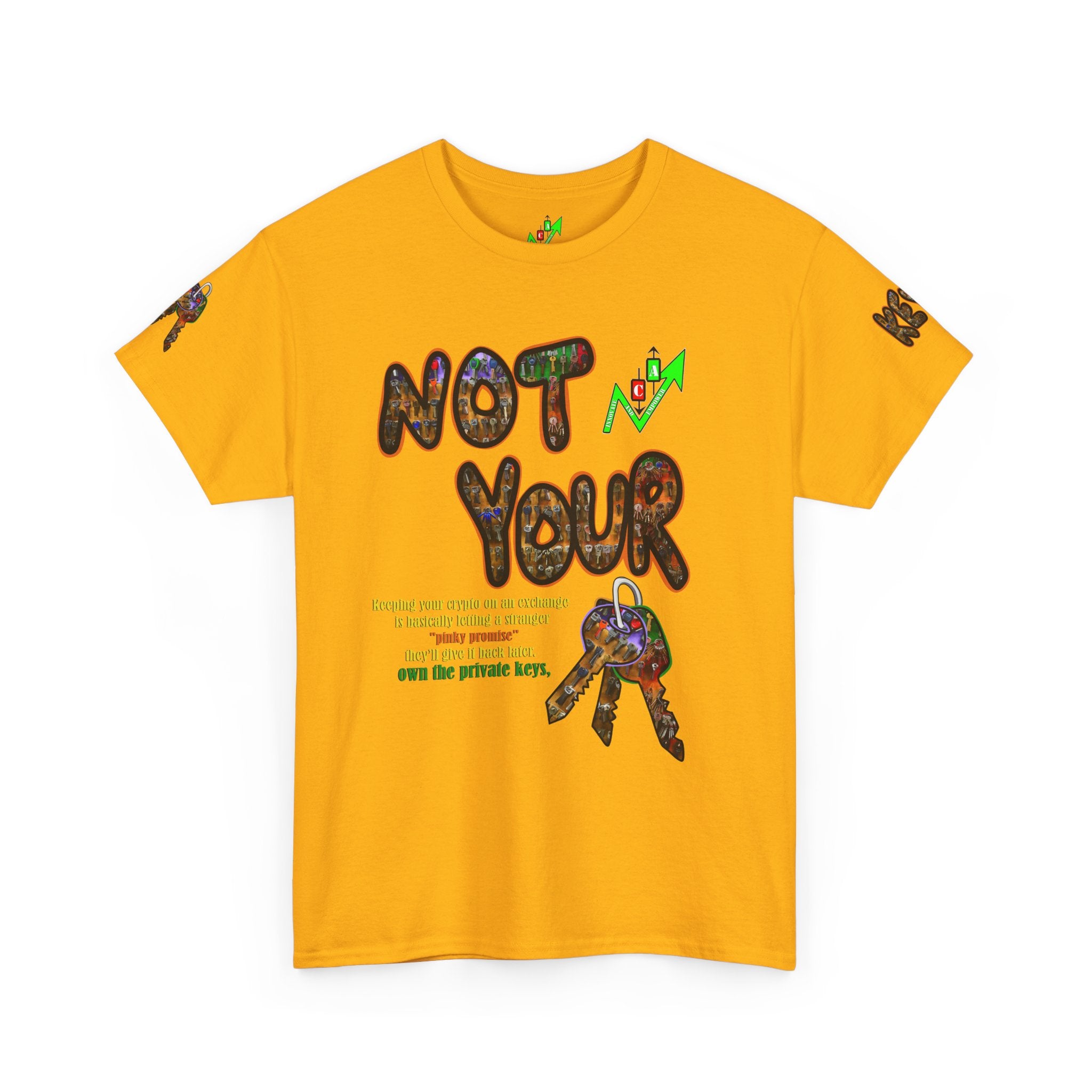 Not Your Keys Graphic Tee — "Crypt Apparel" Statement T-Shirt