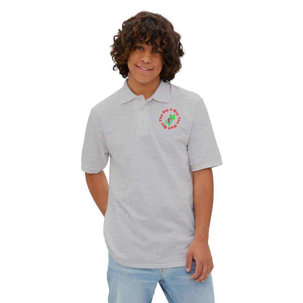 Catching Daggers Crypto Polo — Crypt Apparel Graphic Men's Piqué Shirt