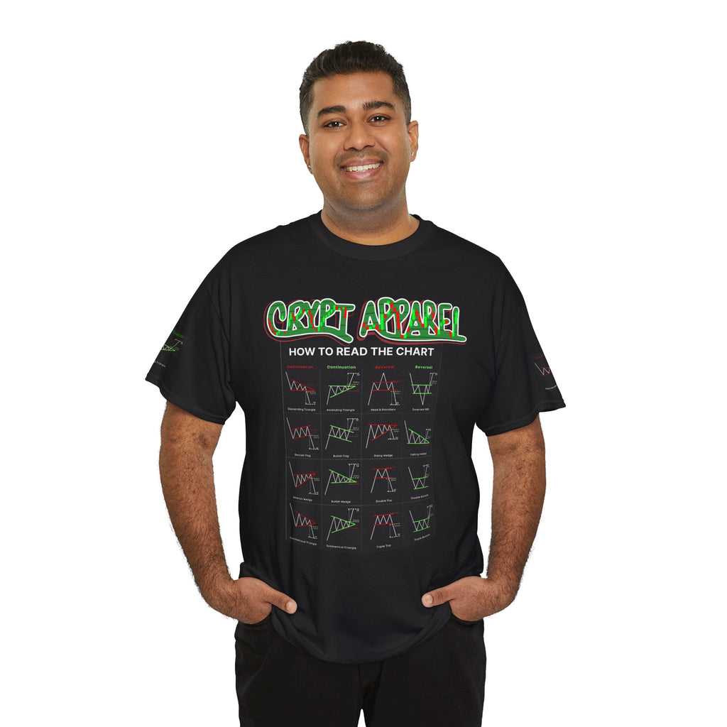 Charted Tee — "Crypt Apparel" Trading Chart Shirt