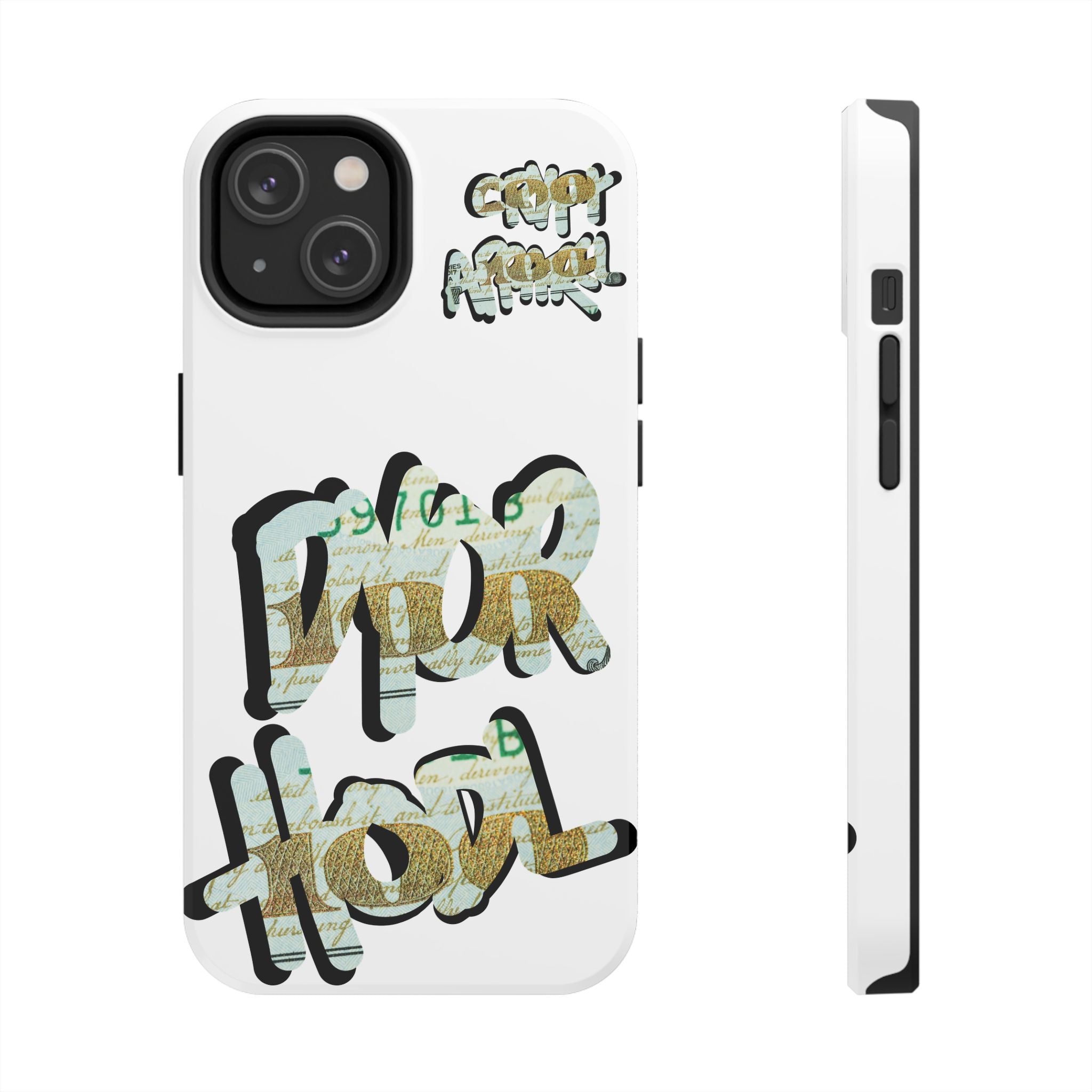 Tough Phone Case — Vintage Money Graffiti "Paper Hodl" Design