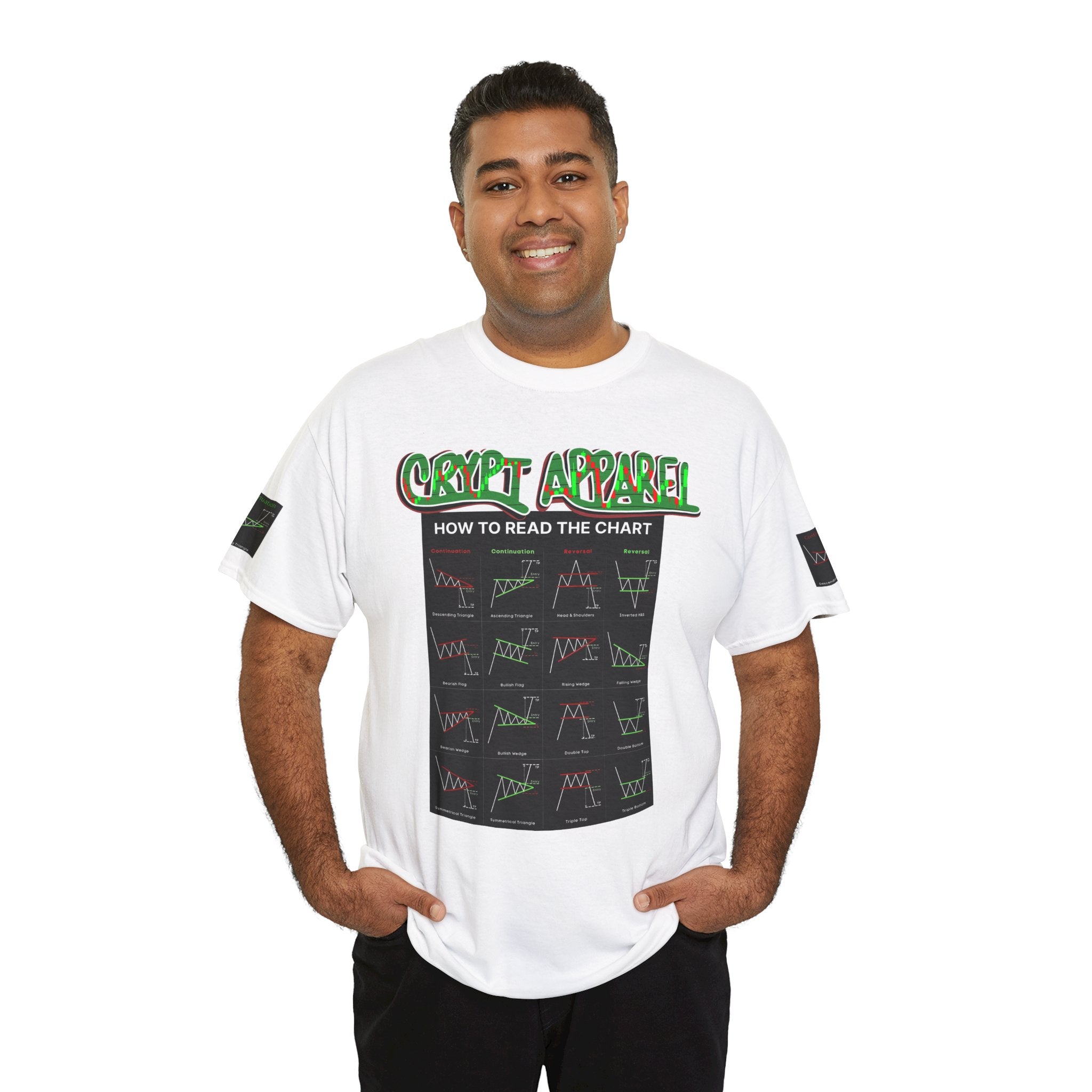 Charted Tee — "Crypt Apparel" Trading Chart Shirt