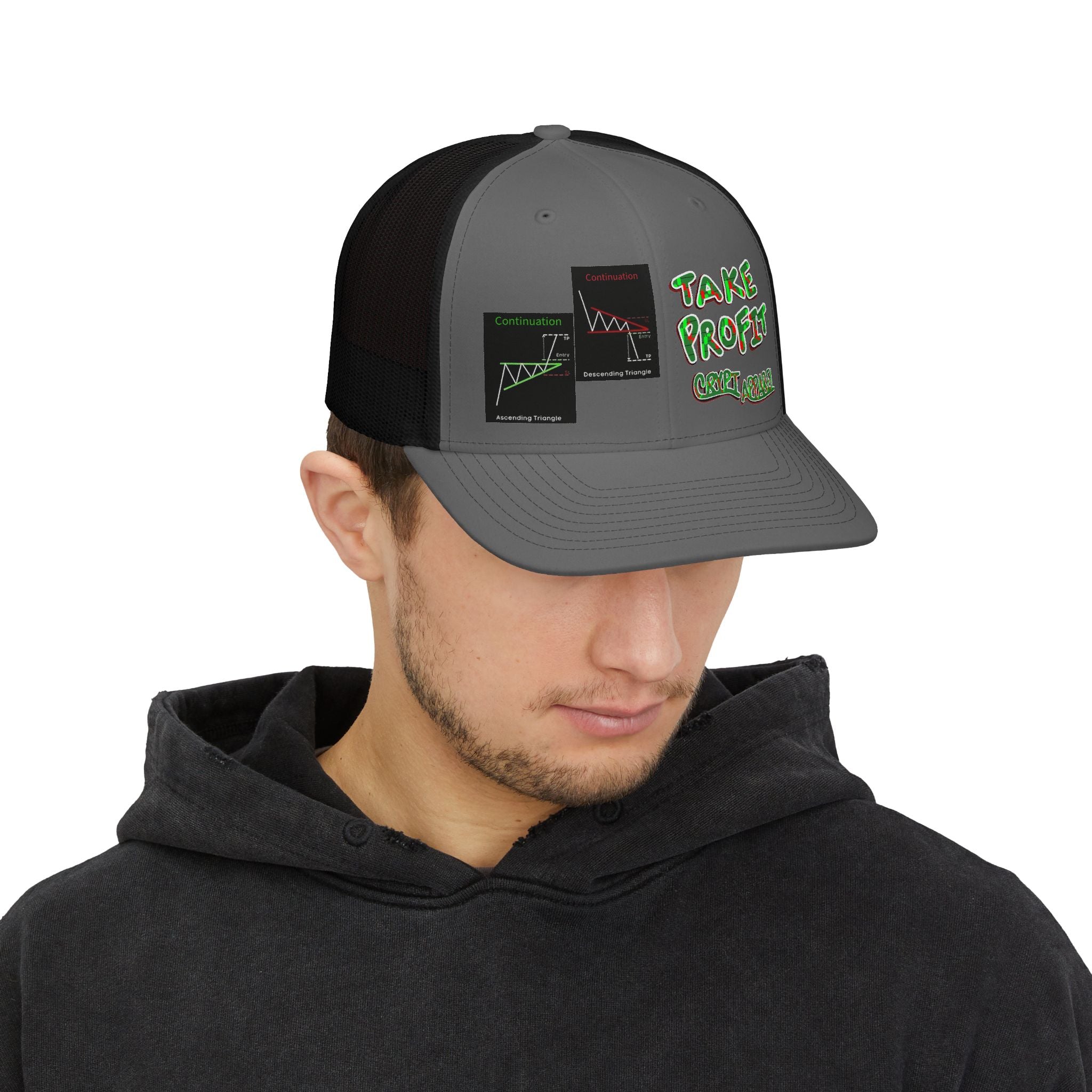 Charted Crypto Traders Signals | Crypt Apparel Stop Loss Take Profit Trucker Cap