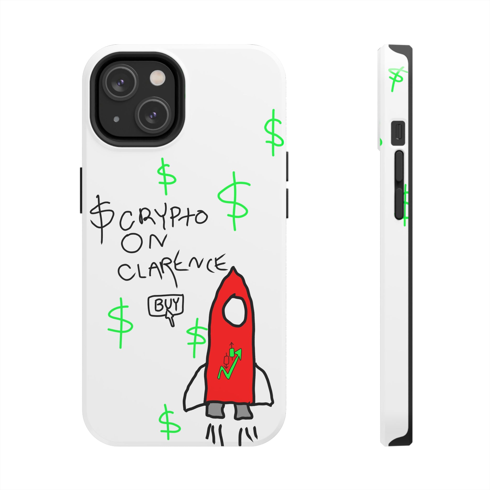 Crypto On Clarence Phone Case — Crypt Apparel Degen Design