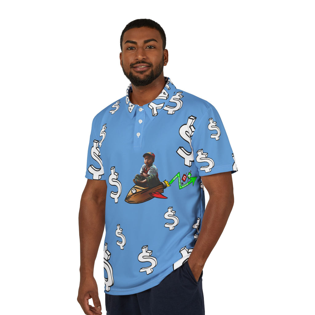 Born This Way Bitcoin inspired Polo Shirt | Crypto All-Over Print