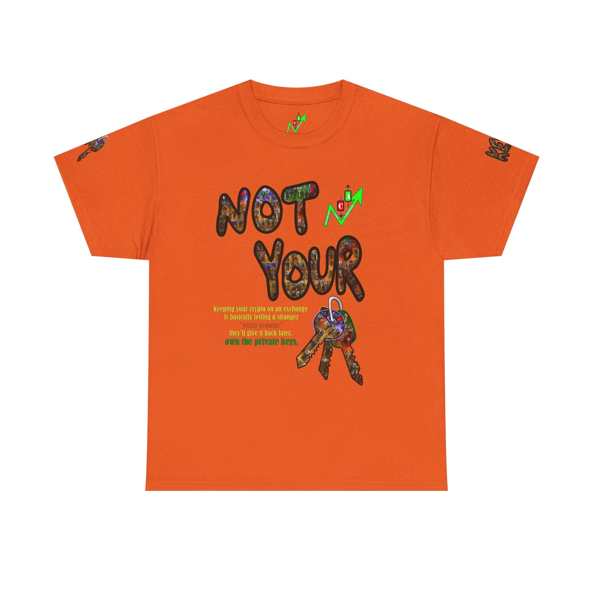 Not Your Keys Graphic Tee — "Crypt Apparel" Statement T-Shirt