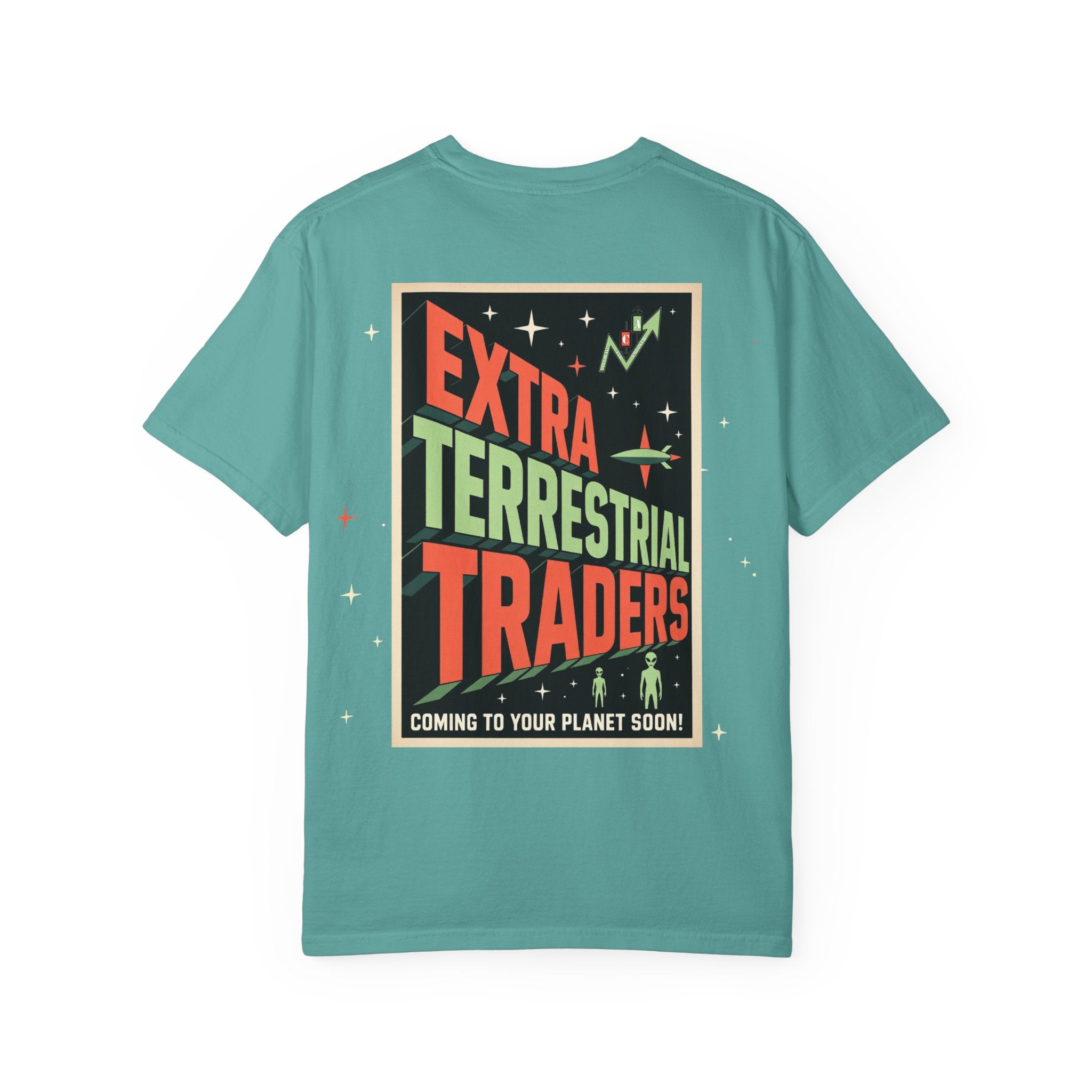 Extraterrestrial Traders Crypto T-Shirt — "We're Not Alone" Alien Graphic Tee