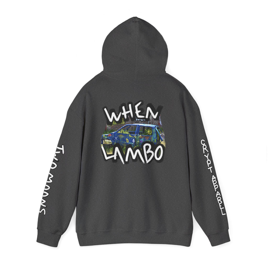 When Lambo Crypto Hoodie | Crypt Apparel Bitcoin Inspired Graffiti Design