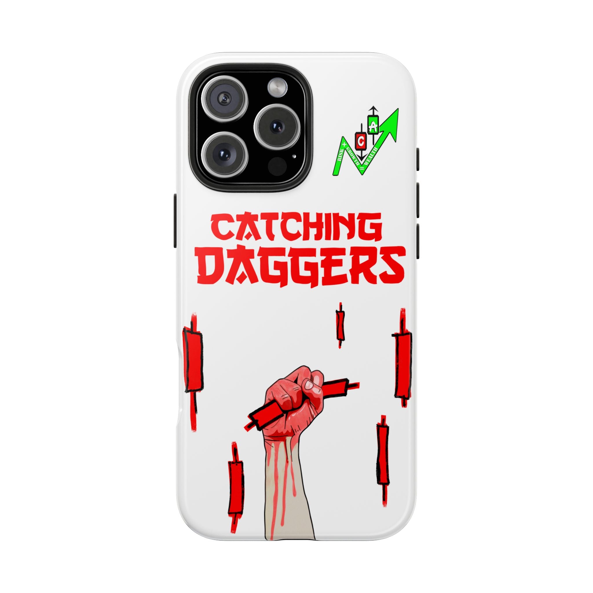 Catching Daggers Tough Phone Case — Crypt Apparel Graphic Protective Cover