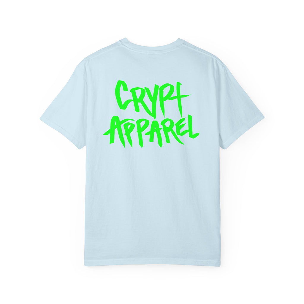 Trench Life Graffiti 'Crypt Apparel' T-Shirt | Chest Logo, Back Script