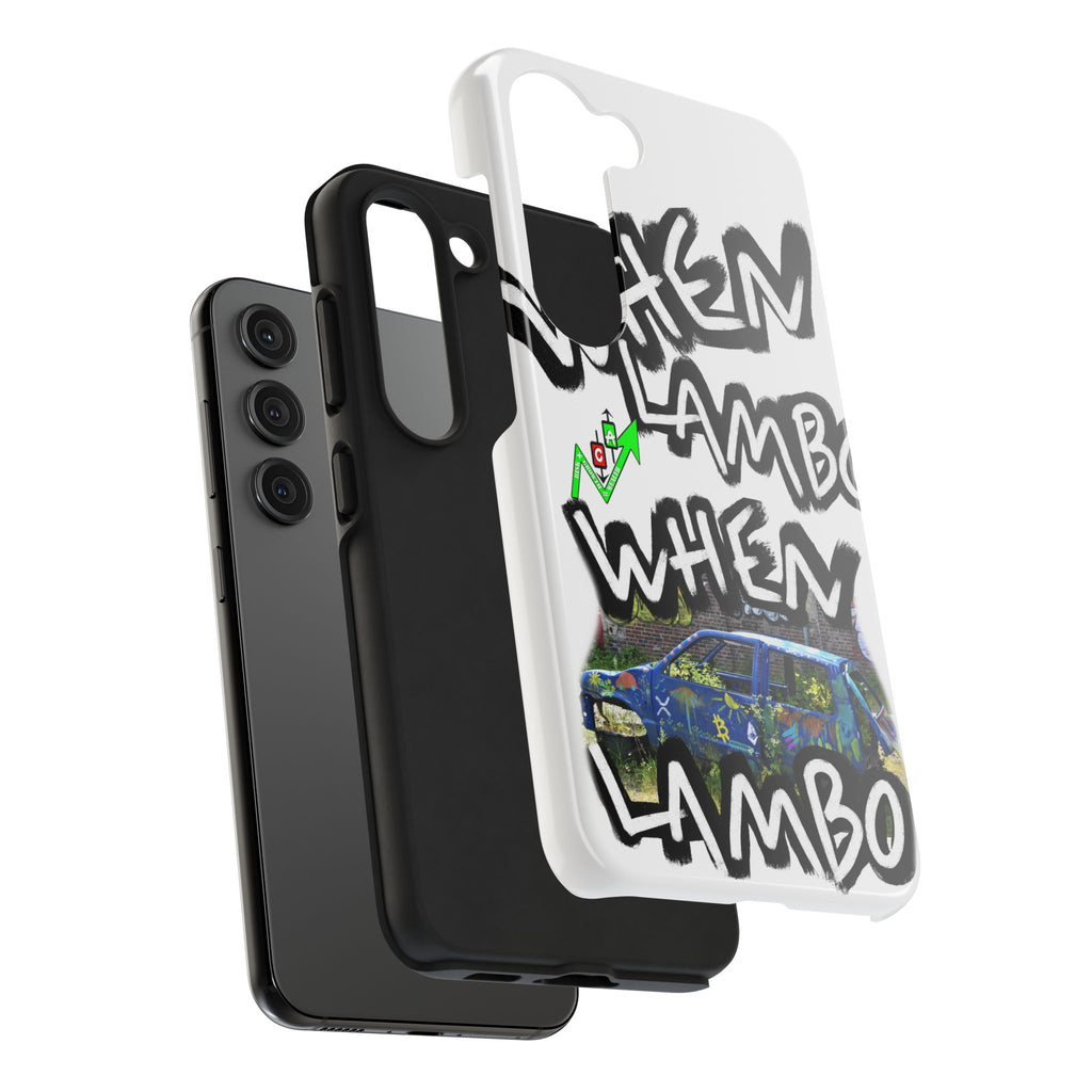 When Lambo Art Phone Case — Crypto Meme Tough Phone Case