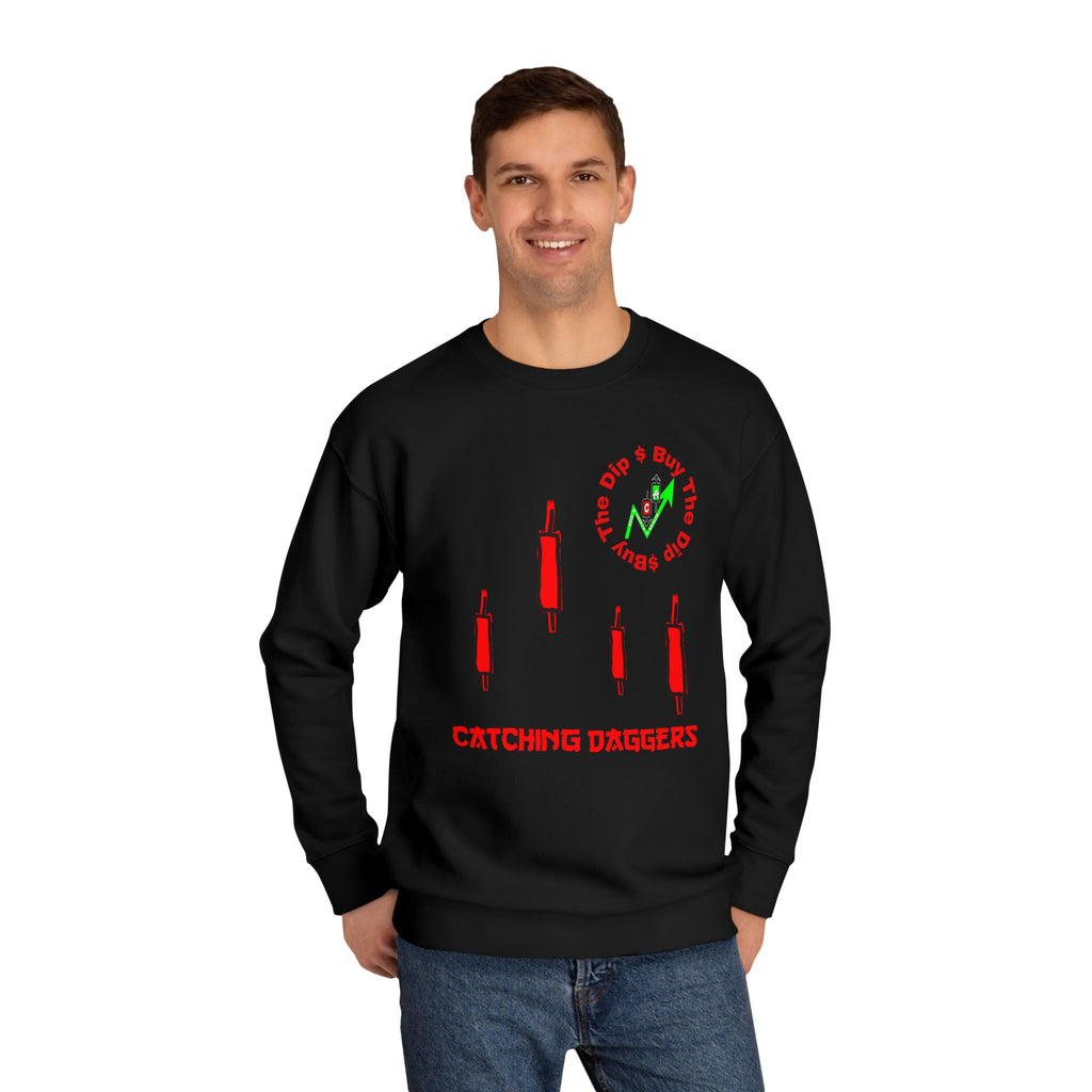 Catching Daggers Crewneck Sweatshirt — Crypt Apparel Cha-Ching Design