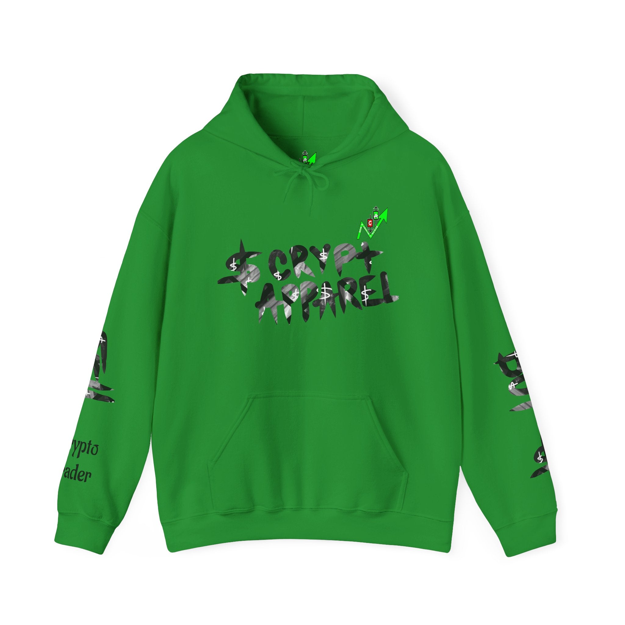 Black & White Crypto Collage Hoodie | Crypt Apparel Graphic Sweatshirt