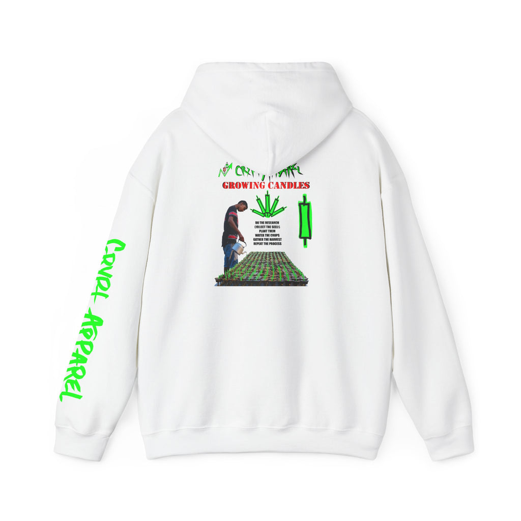 Growing Candles Crypto Hoodie | Crypt Apparel Nurturing Charts