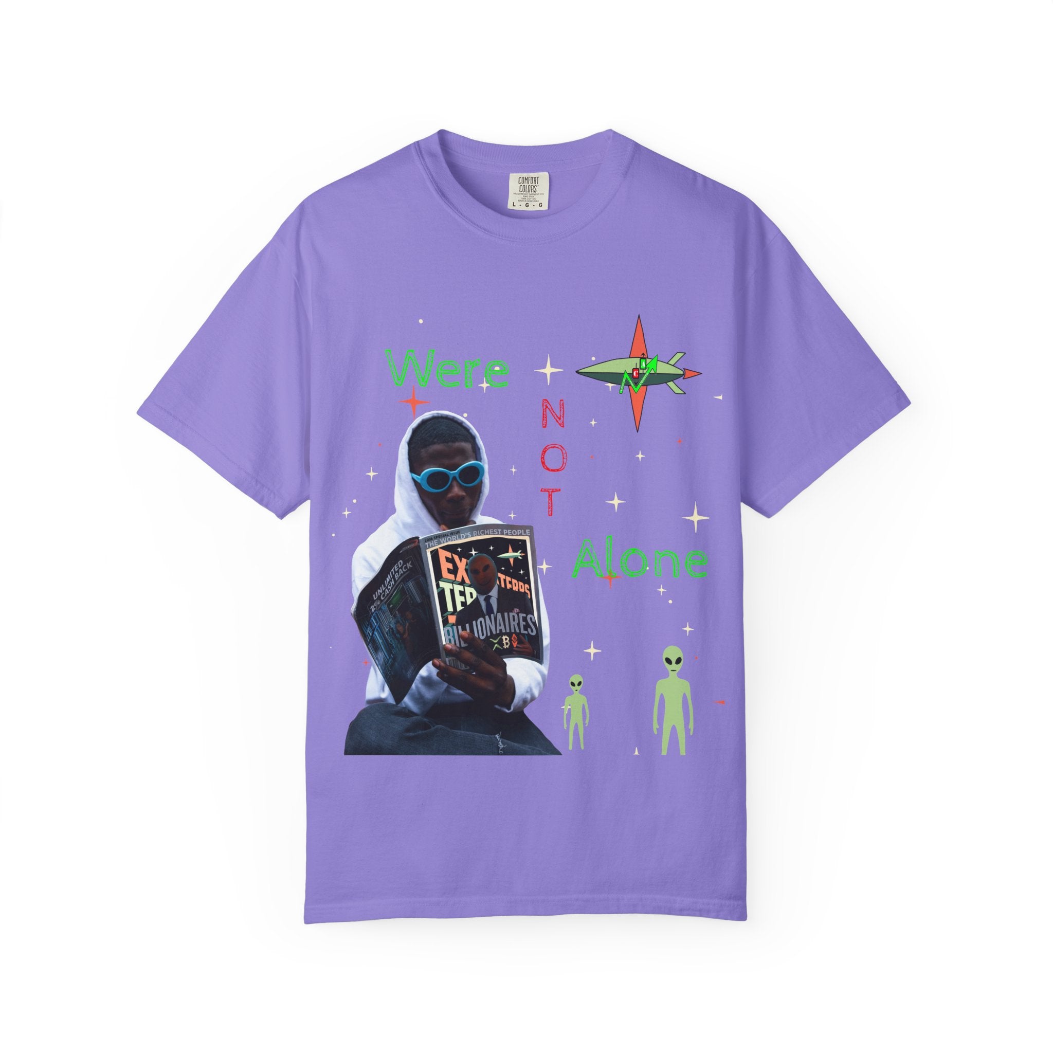 Extraterrestrial Traders Crypto T-Shirt — "We're Not Alone" Alien Graphic Tee
