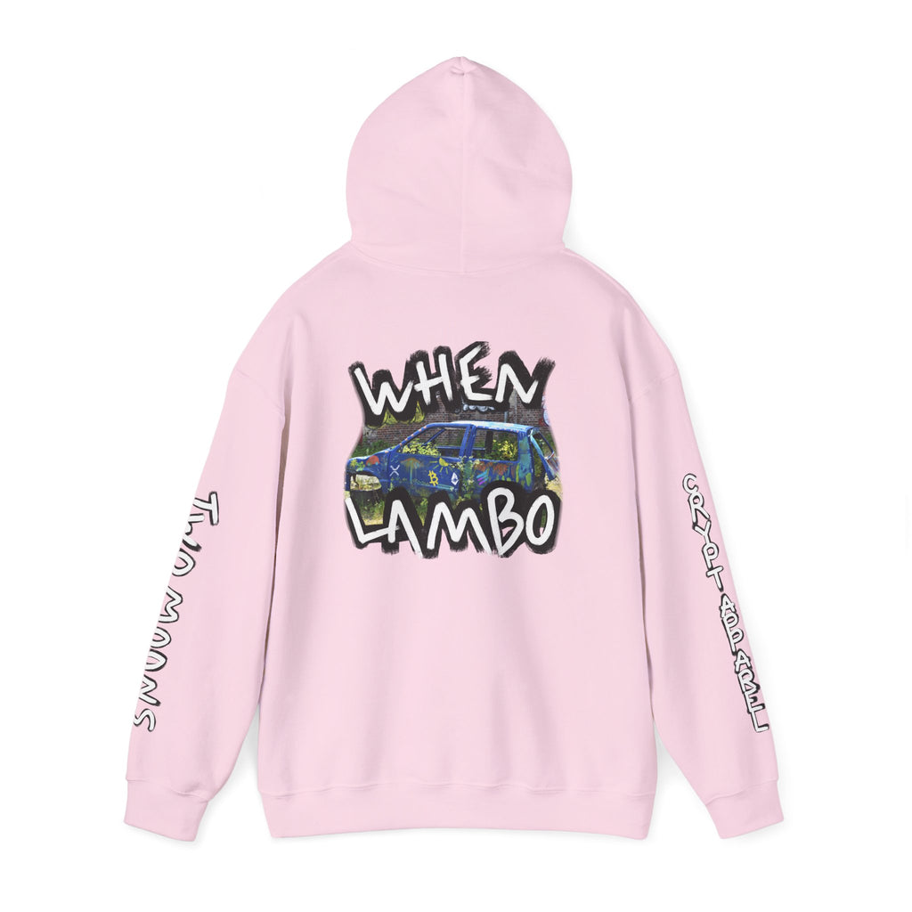When Lambo Crypto Hoodie | Crypt Apparel Bitcoin Inspired Graffiti Design