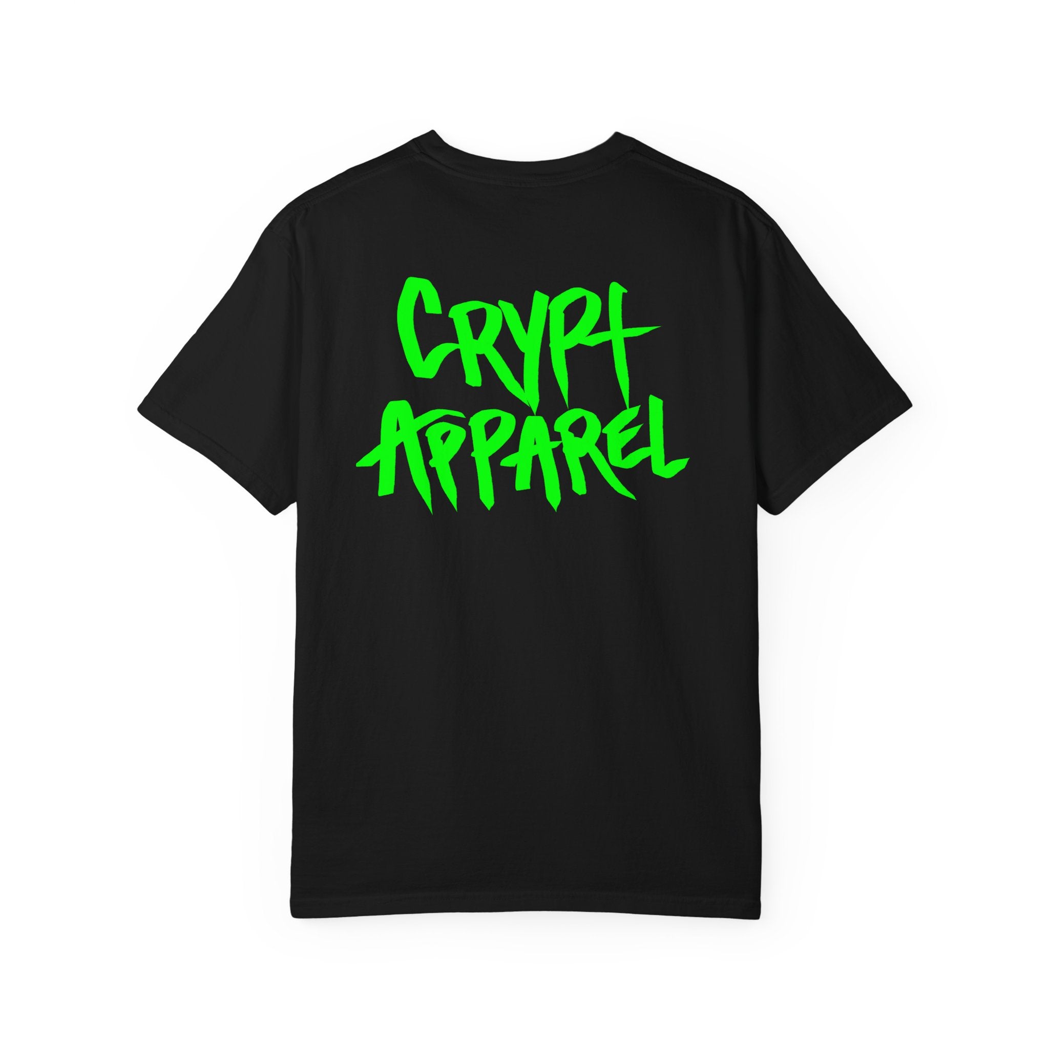 Trench Life Graffiti 'Crypt Apparel' T-Shirt | Chest Logo, Back Script