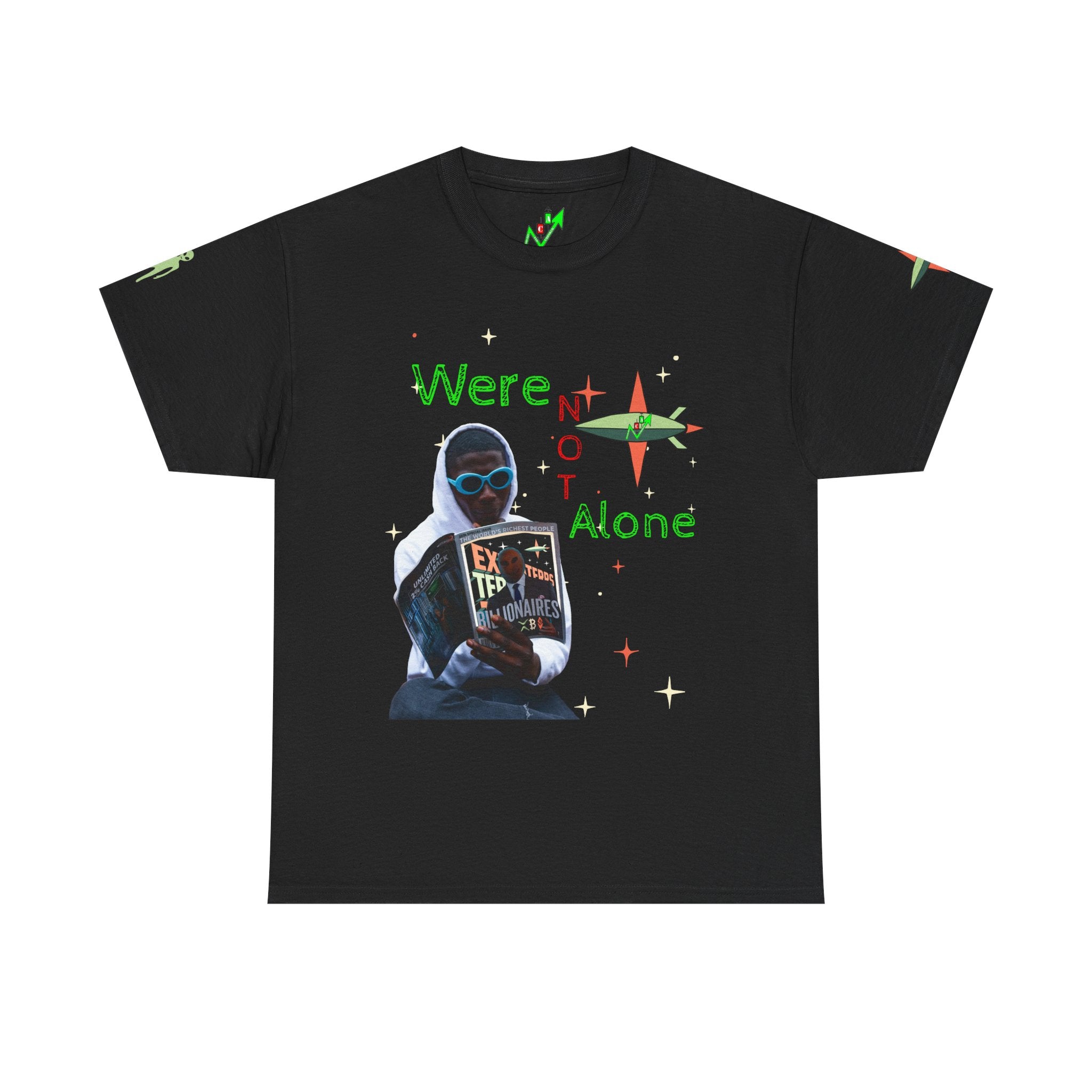 Extra Terrestrial Traders Crypto Graphic Tee — Retro Alien Poster Shirt
