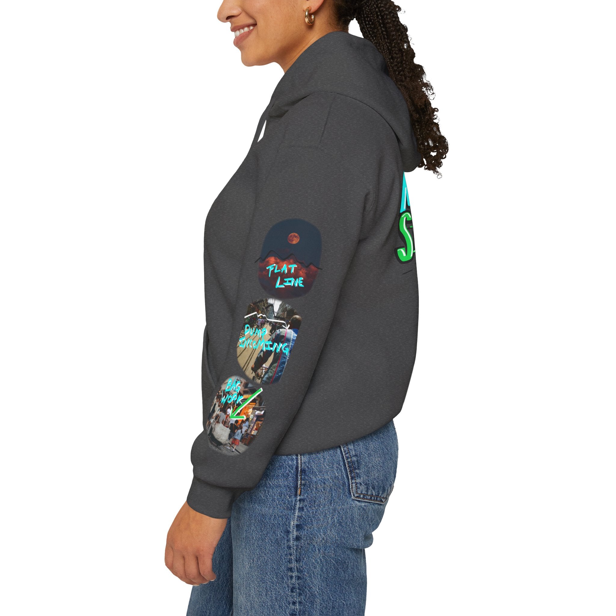 Natural Signals Crypto Trading Hoodie — 'Crypt Apparel' Graffiti Logo & 'Natural Signals'