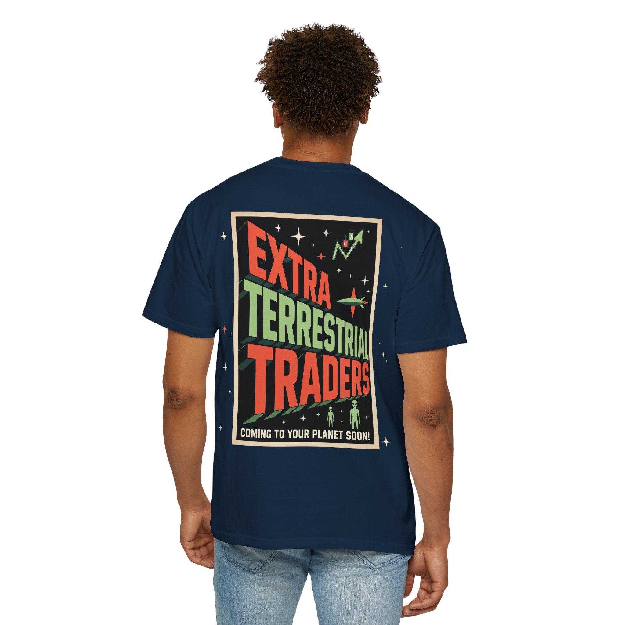 Extraterrestrial Traders Crypto T-Shirt — "We're Not Alone" Alien Graphic Tee