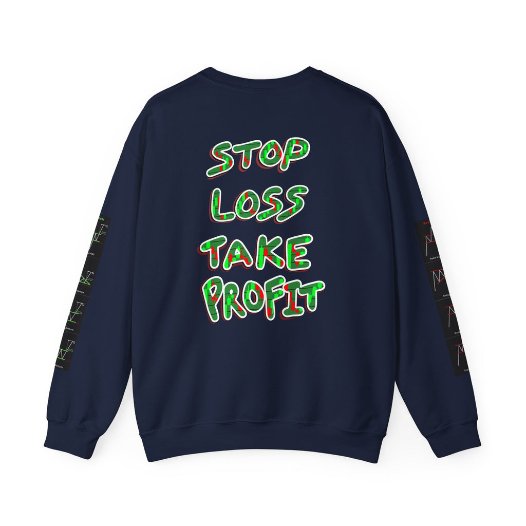 Charted Crewneck Sweatshirt — “Crypt Apparel” Graphic
