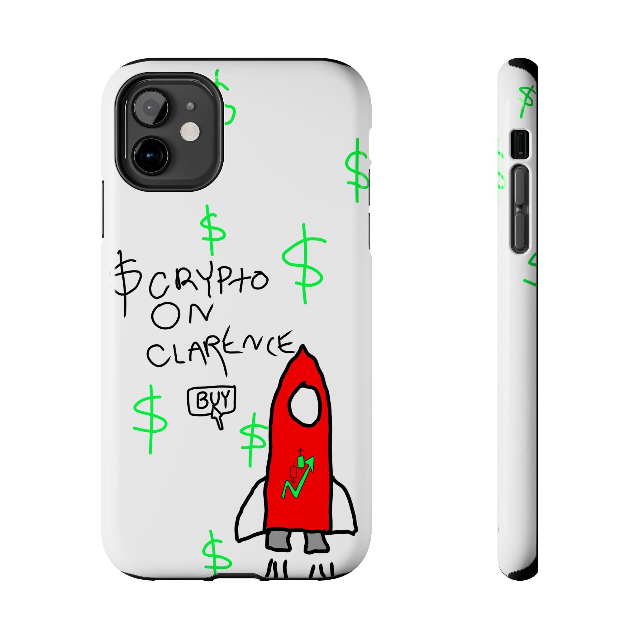 Crypto On Clarence Phone Case — Crypt Apparel Degen Design
