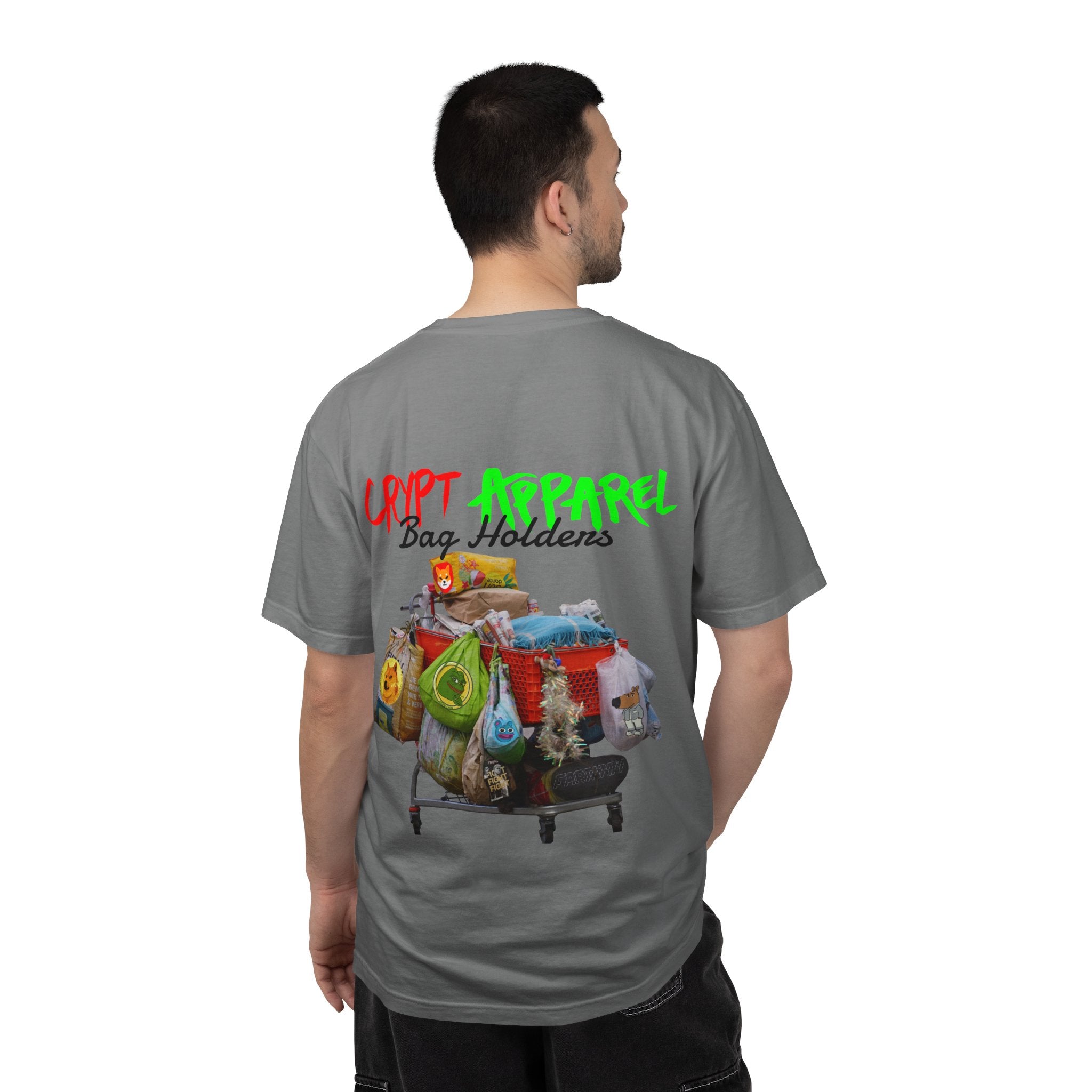 Bag Holders Crypto T-Shirt — 'Crypt Apparel' Graphic Tee