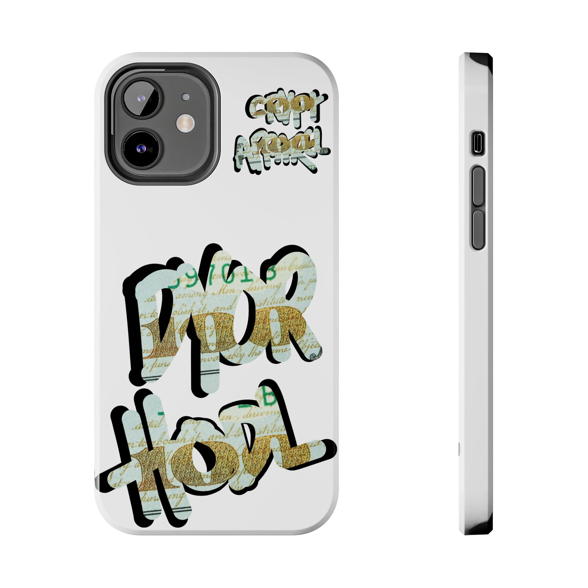 Tough Phone Case — Vintage Money Graffiti "Paper Hodl" Design