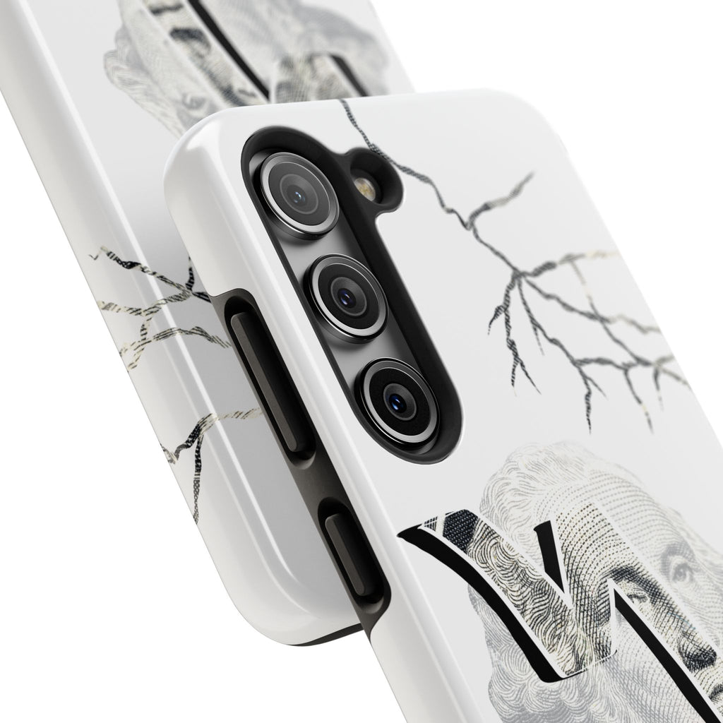 Brokenomics Crypto Tough Phone Case — 'Crypt Apparel' Cracked Dollar Graphic Protective Cover