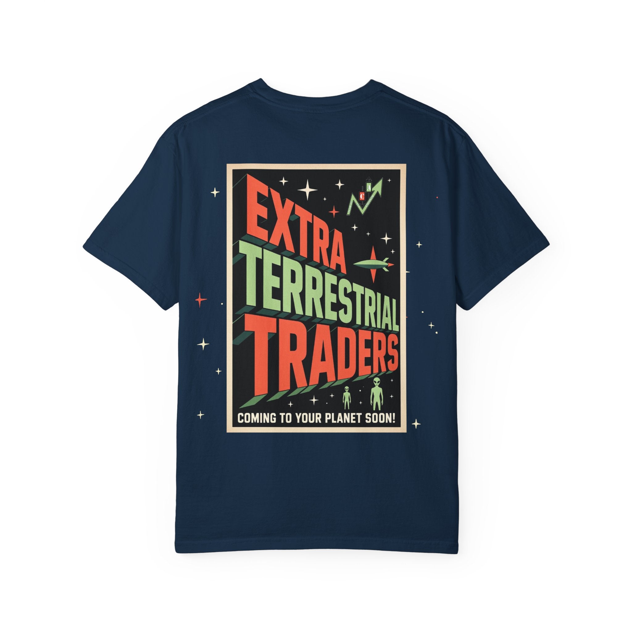 Extraterrestrial Traders Crypto T-Shirt — "We're Not Alone" Alien Graphic Tee