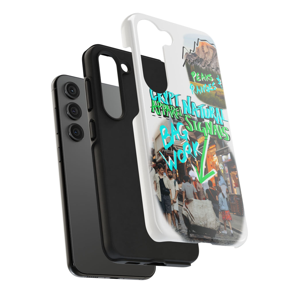 Natural Signals Tough Phone Case — Crypt Apparel Street Collage Design