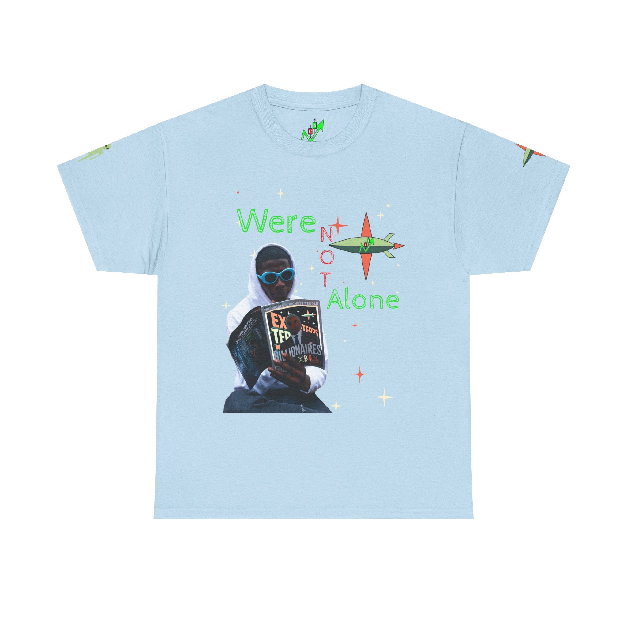 Extra Terrestrial Traders Crypto Graphic Tee — Retro Alien Poster Shirt