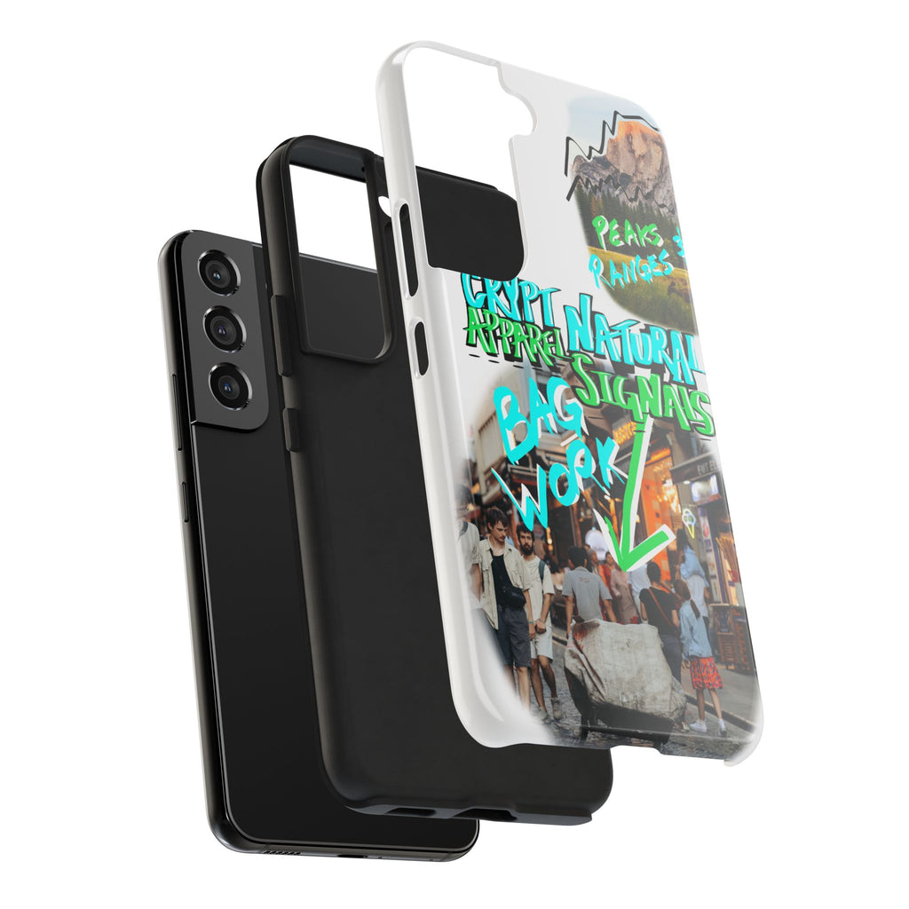 Natural Signals Tough Phone Case — Crypt Apparel Street Collage Design