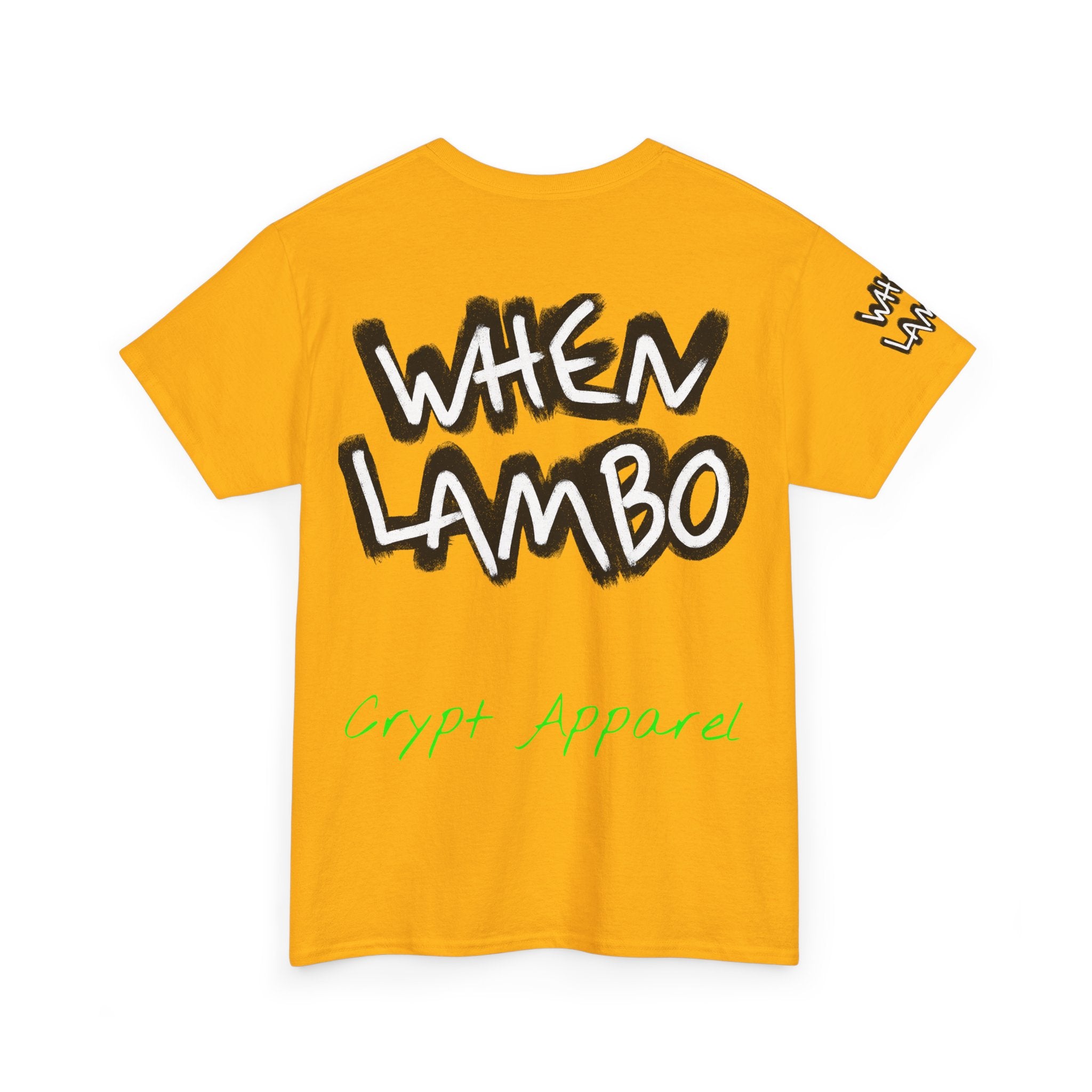 When Lambo Bitcoin inspired Crypto Graphic Tee | Crypt Apparel Car Streetwear
