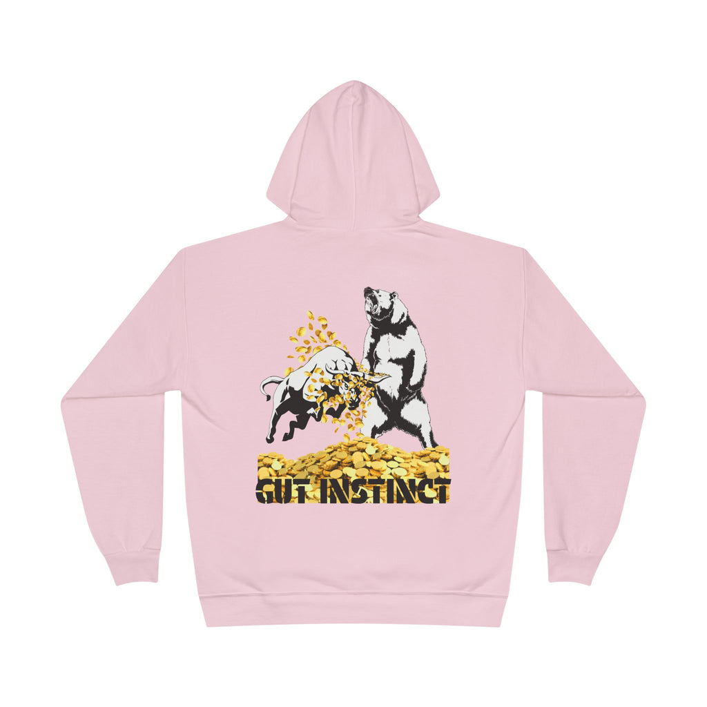 Gut Instinct Bull vs Bear Crypto Hoodie - Dual Sided Slay The Bears Streetwear Pullover
